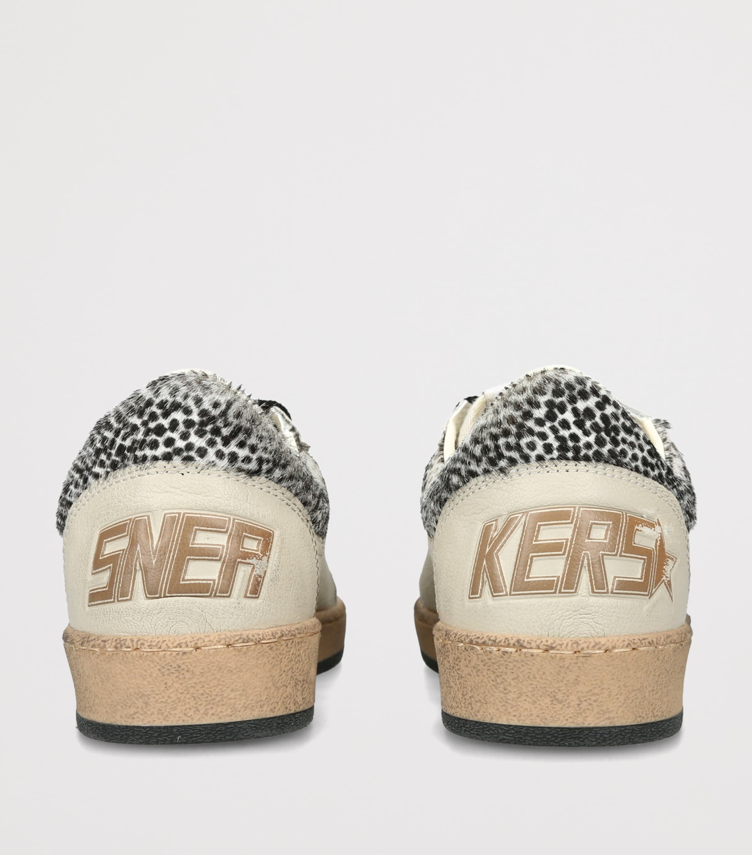 Golden Goose Leather Ball Star Sneakers Cream Comb Image 2