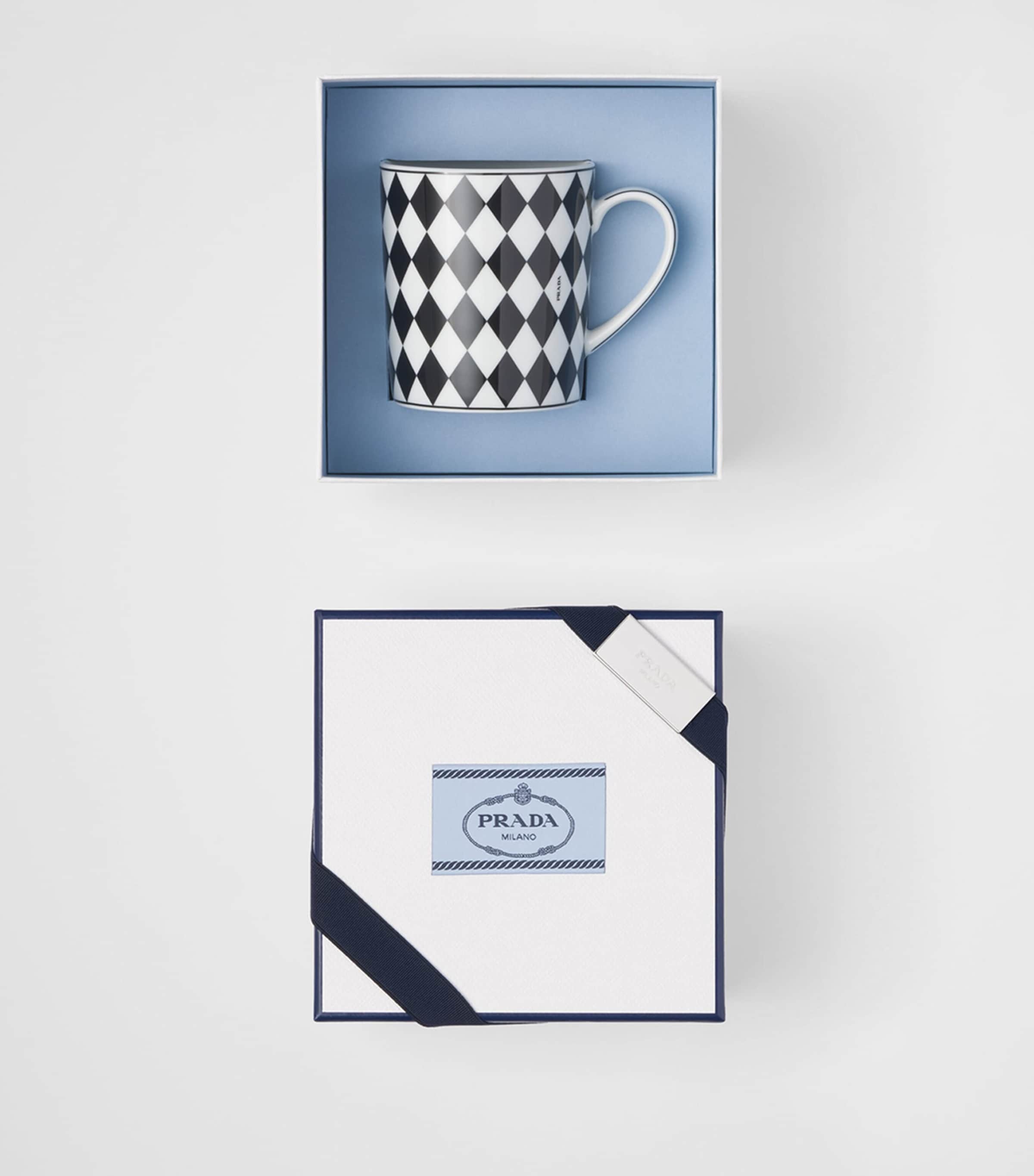 Porcelain Checkerboard Mug F0E5W Image 3