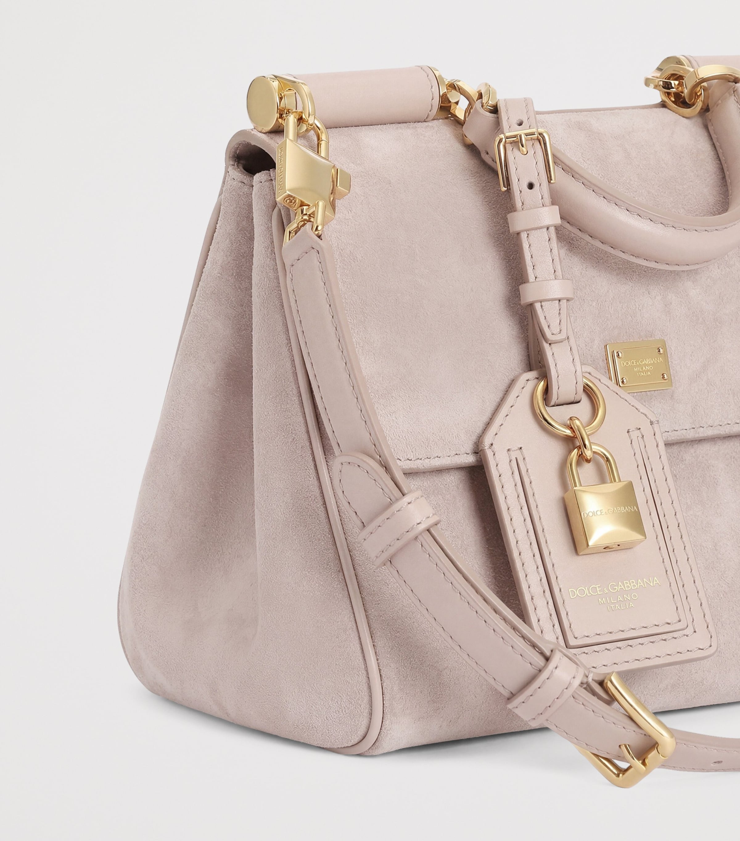 Dolce&Gabbana Suede My Sicily Top-Handle Bag Make Up/make U Image 5