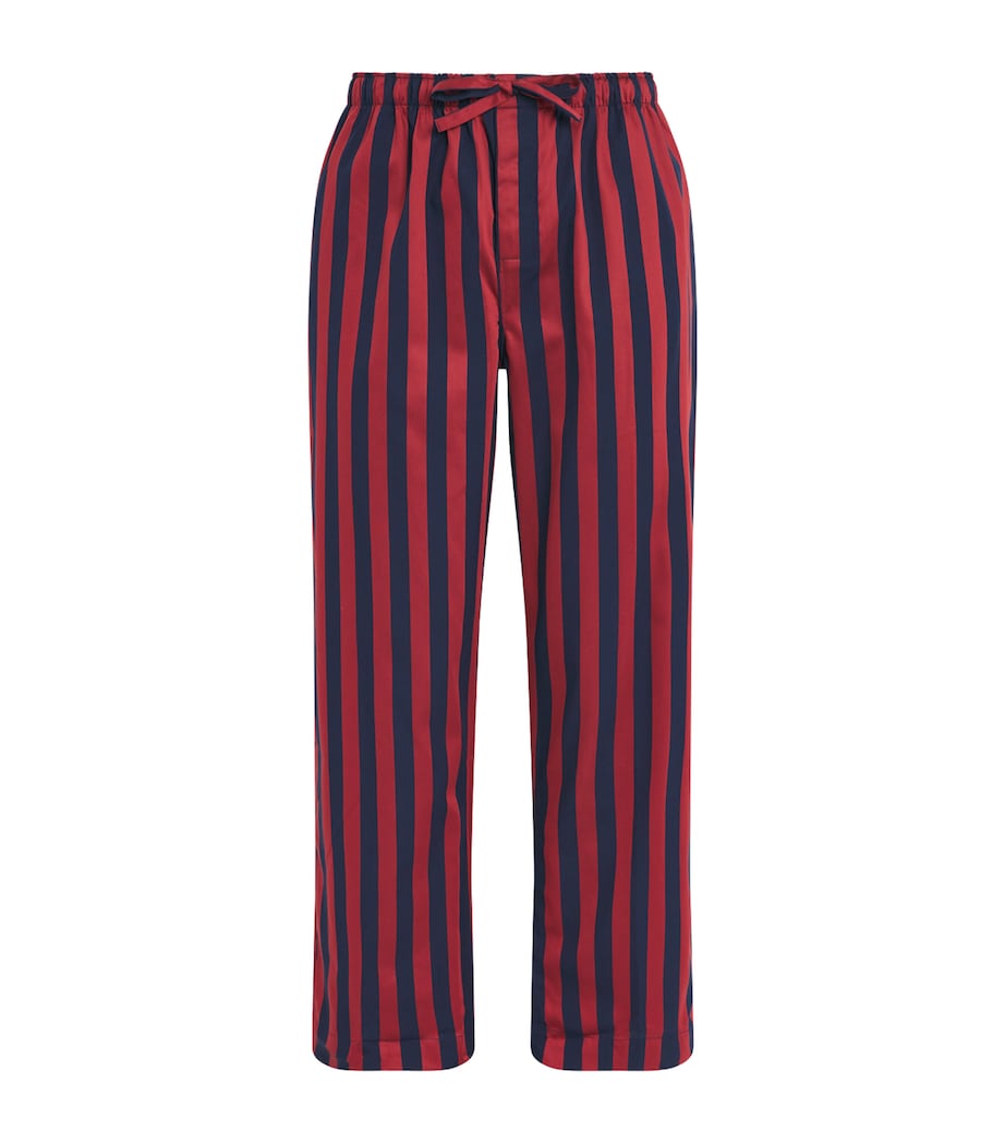 Cotton Stripe Royal Lounge Trousers 225NAV Image 1