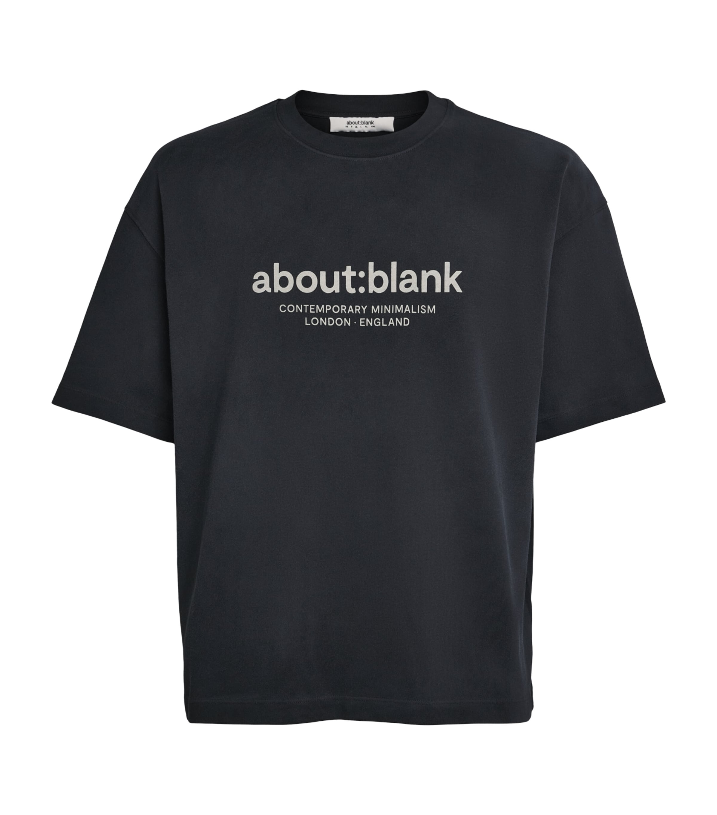 Aboutblank About:blank Cotton Logo Garcon T-shirt In Black