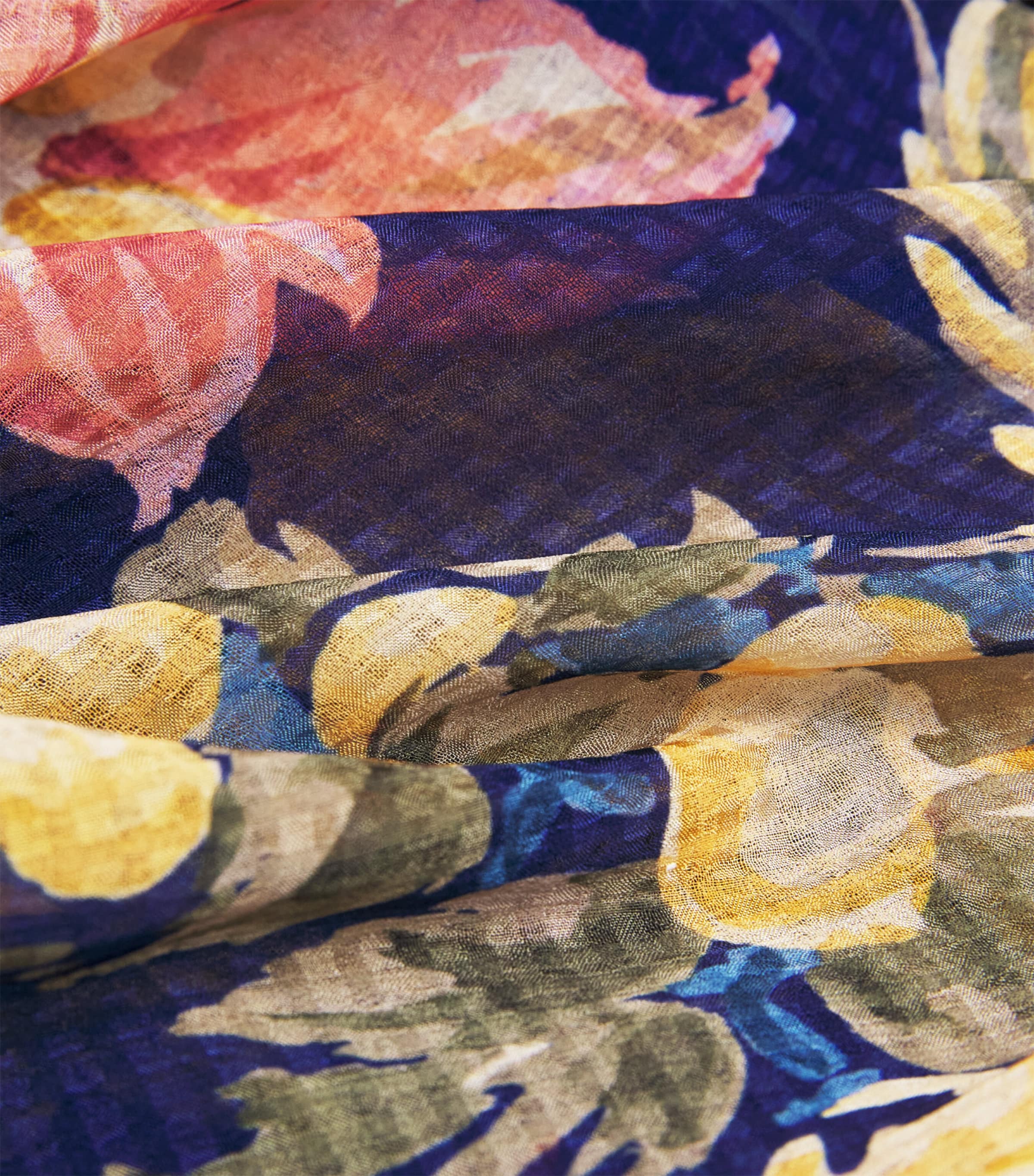 Etro Womens Seersucker Floral Maxi Dress Print/blue Bs Image 6
