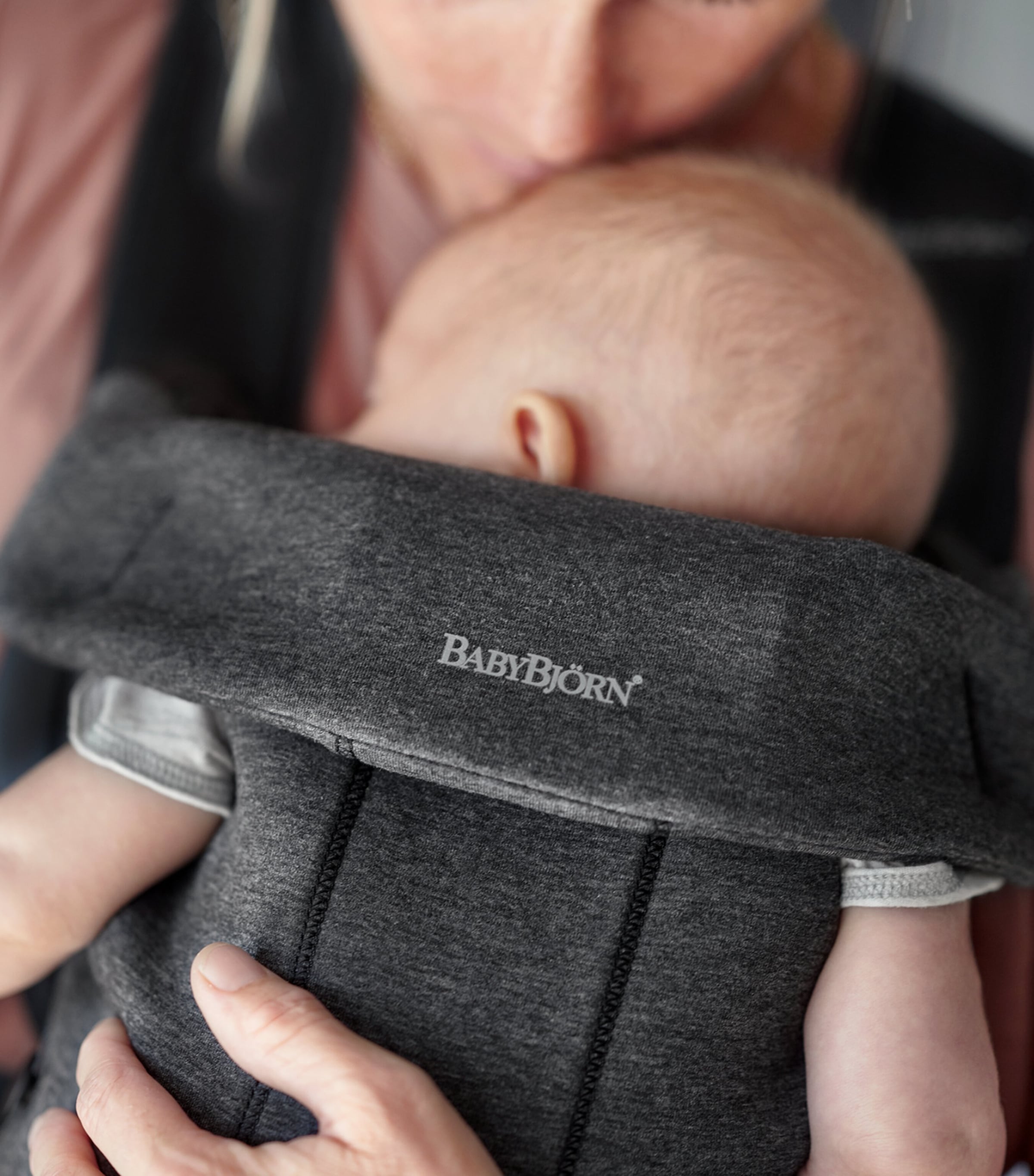 3D Jersey Mini Baby Carrier CHARCOAL GREY Image 3