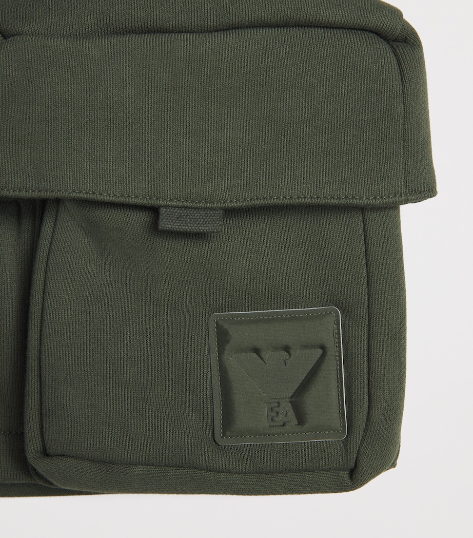 Emporio Armani Kids Cotton-Blend Cargo Sweatshorts (4-16 Years) Duffel Bag Image 3