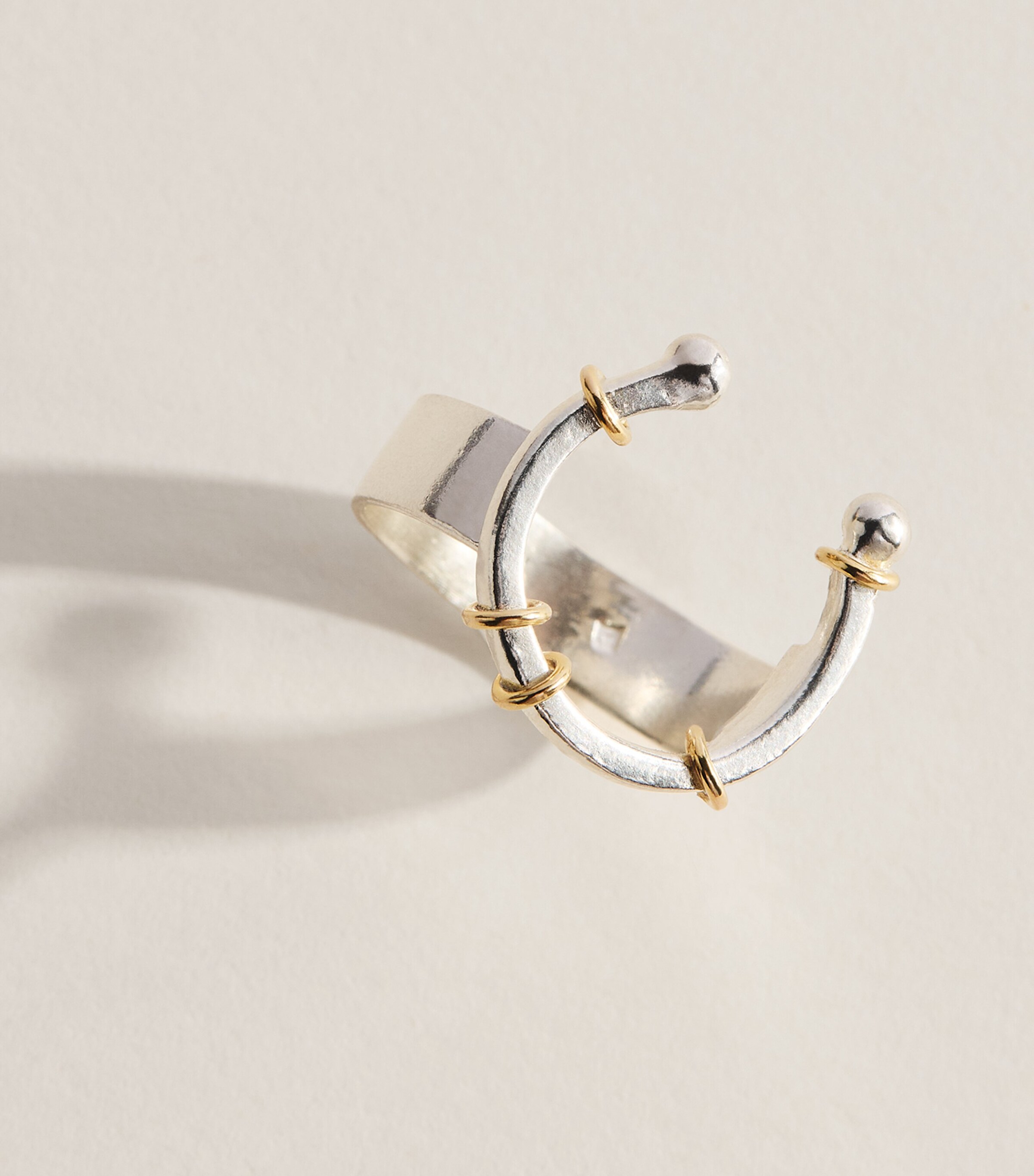 FYR Sterling Silver and Yellow Gold Purity 2.0 Ring Silver Image 5