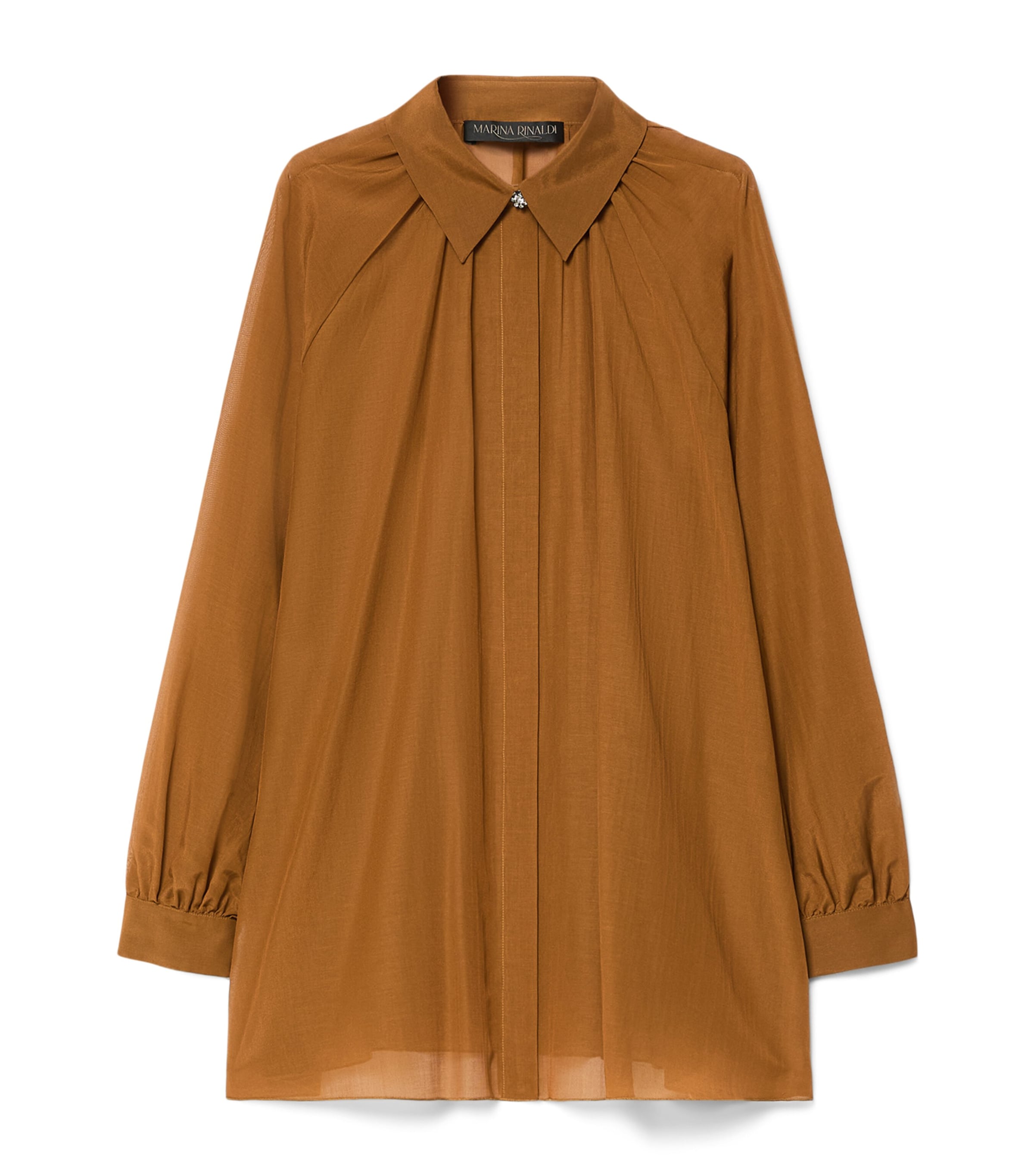 Marina Rinaldi Womens Cotton-Silk Shirt Siena Image 1