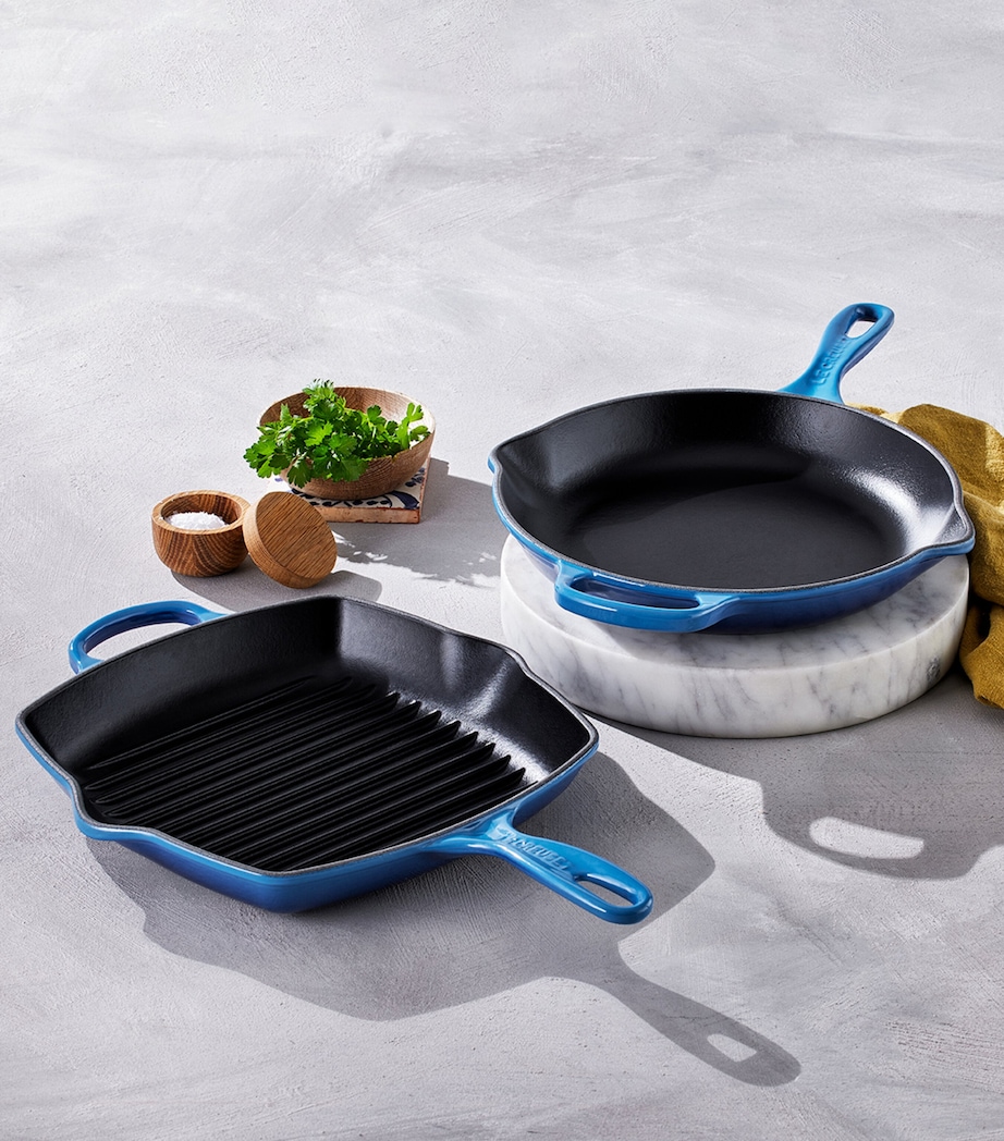 Cast Iron Square Grillit (26cm) AZURE BLUE Image 6