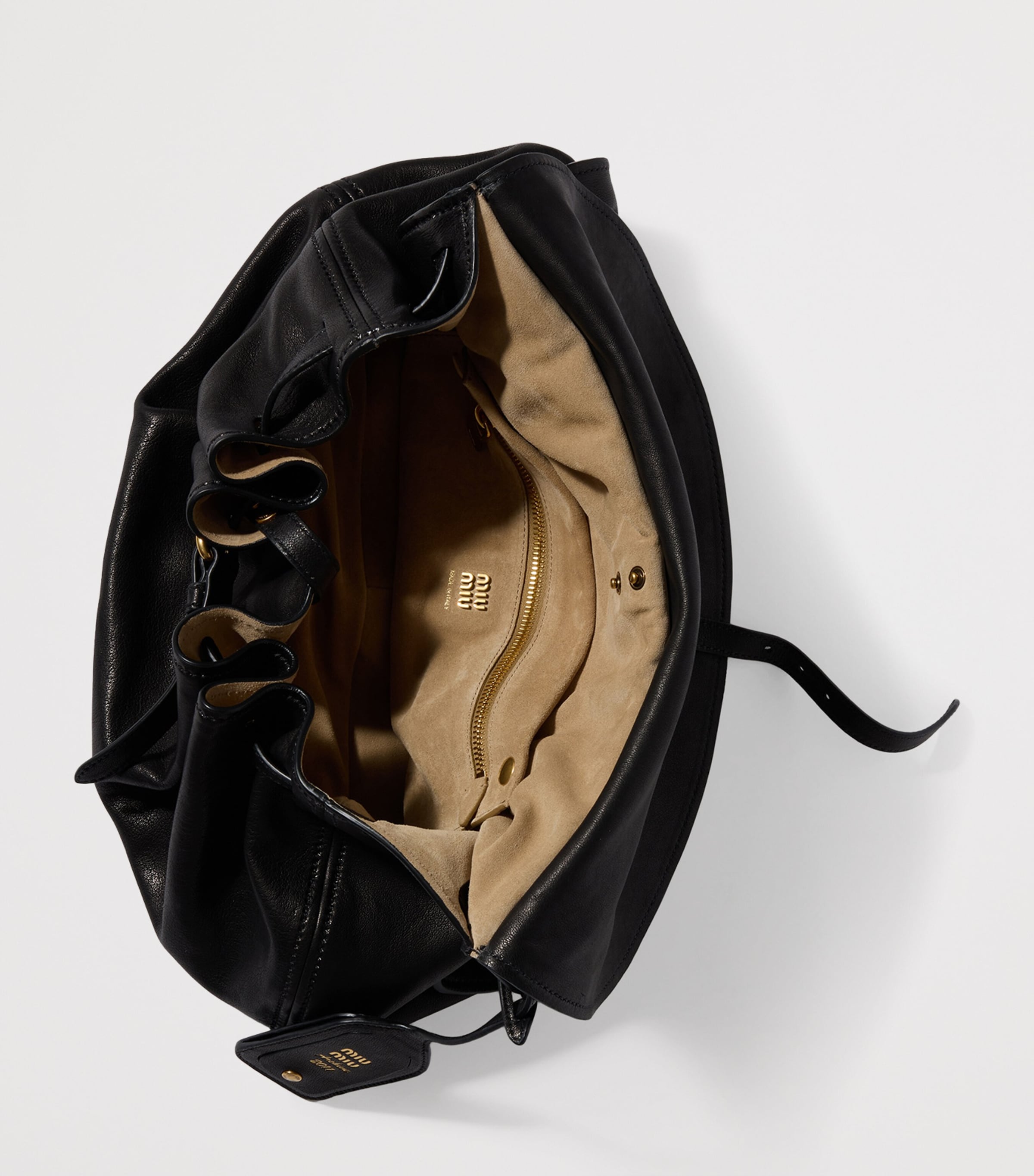 Miu Miu Leather Rendez-Vous Shoulder Bag Black Image 4