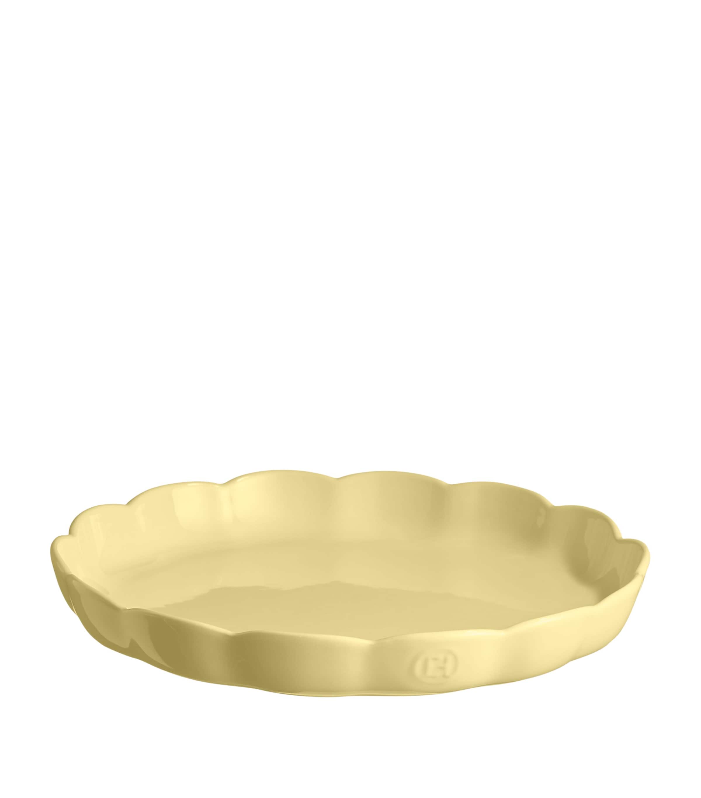 Emile Henry Ceramic Madeleine Tart Dish (31cm) Vanilla Image 1