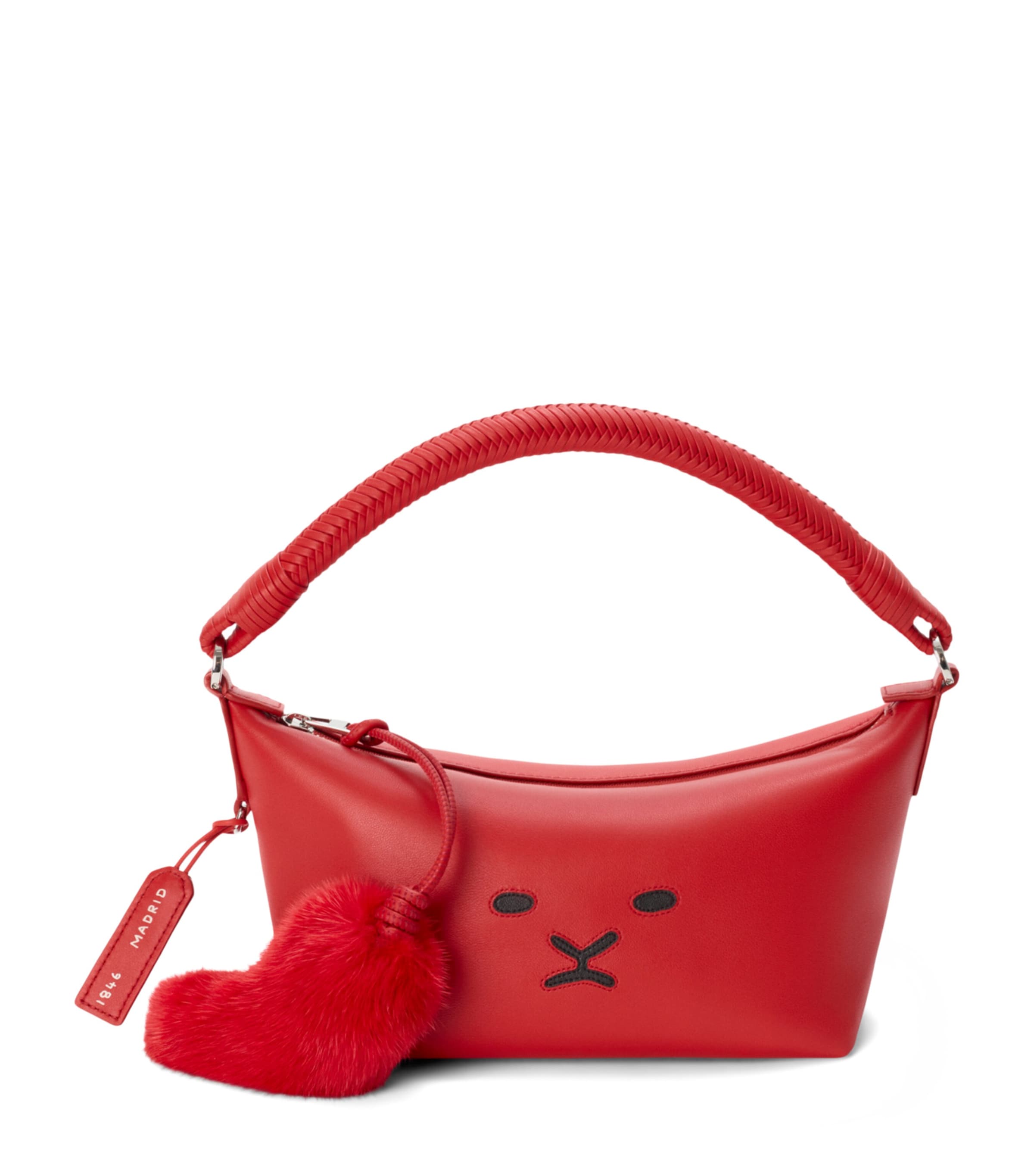 LOEWE Leather Cala 180 Top-Handle Bag Red Image 1