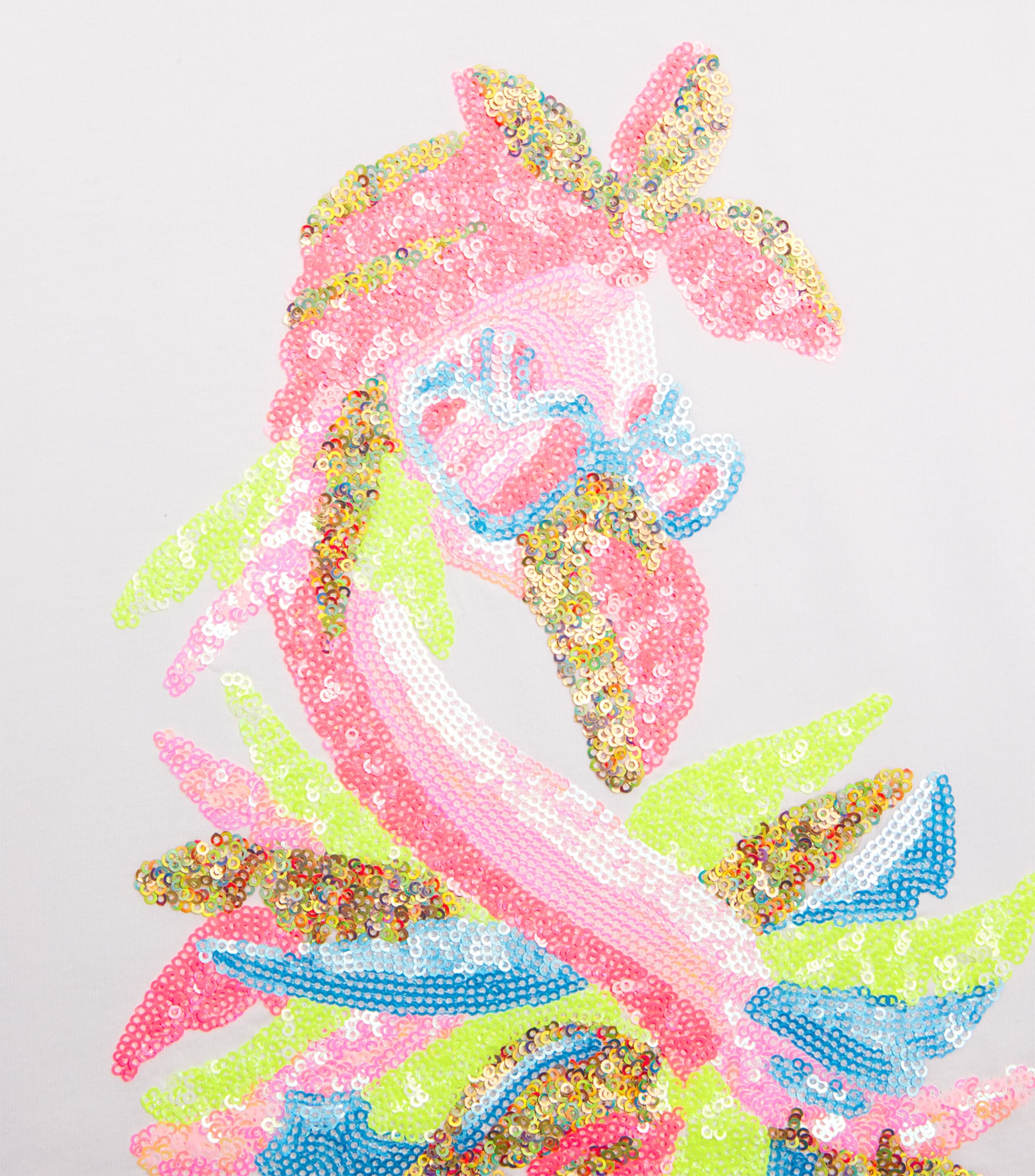 Cotton Sequin T-Shirt (2-12 Years) 10PWHITE Image 3