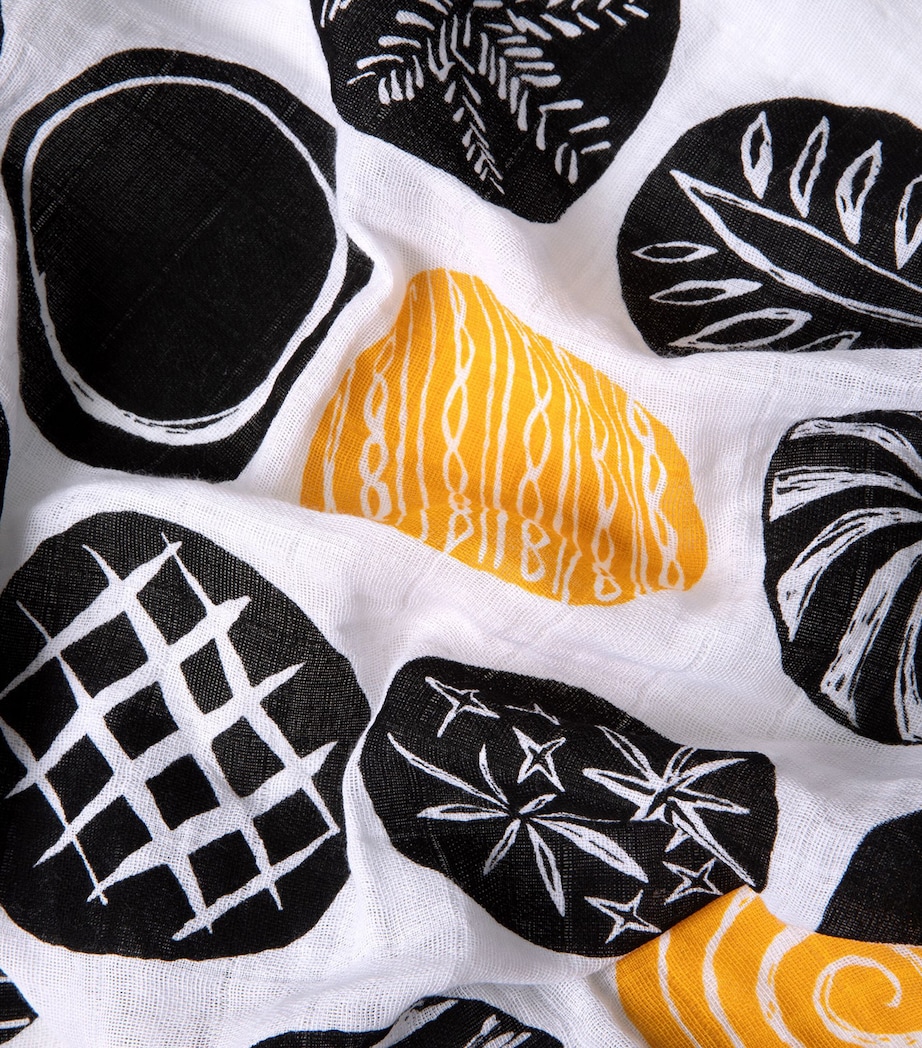 Cotton Bread Blanket BLACK AND GOLD Image 4