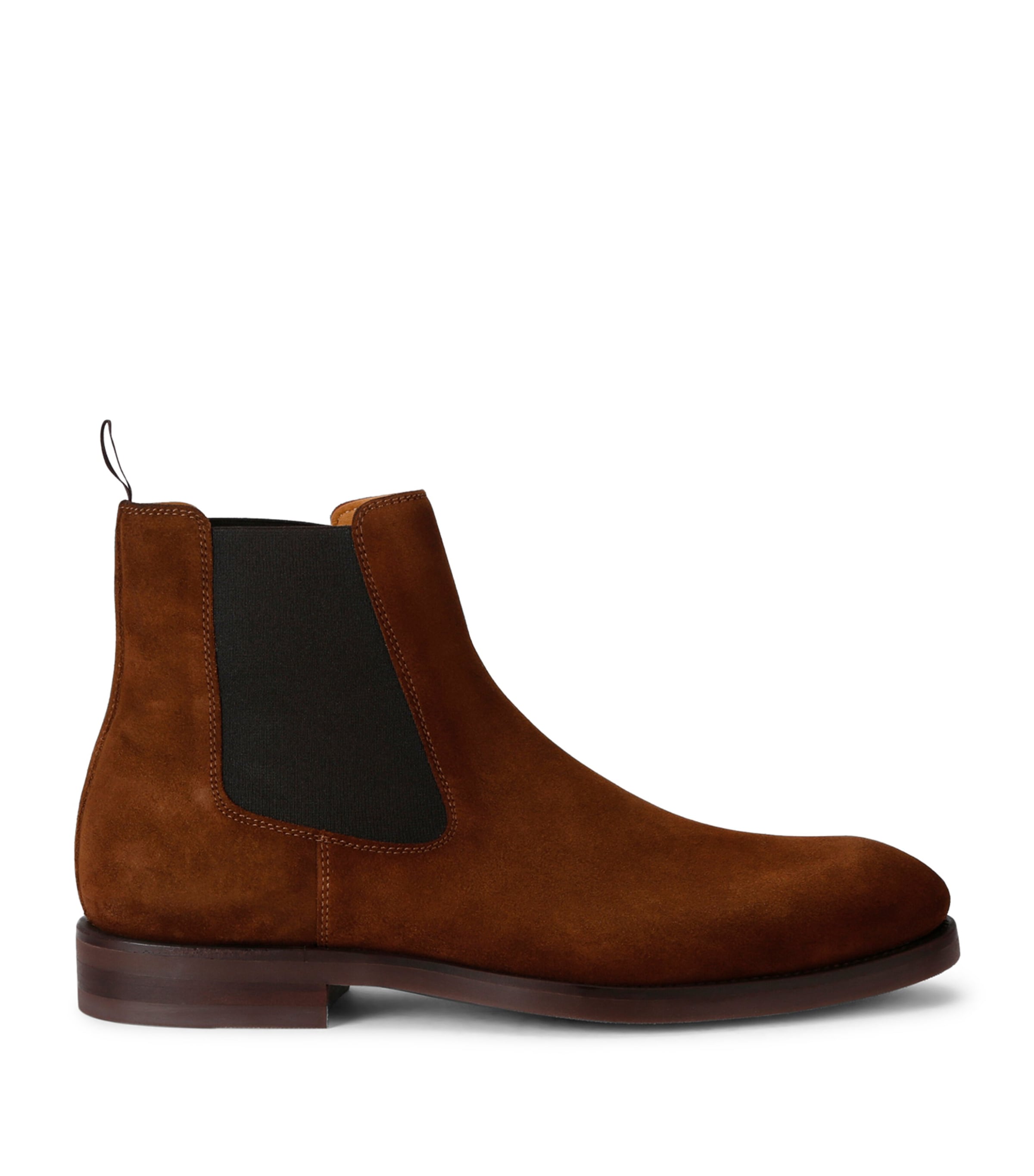 Magnanni Almond-toe Suede Boots In Camel