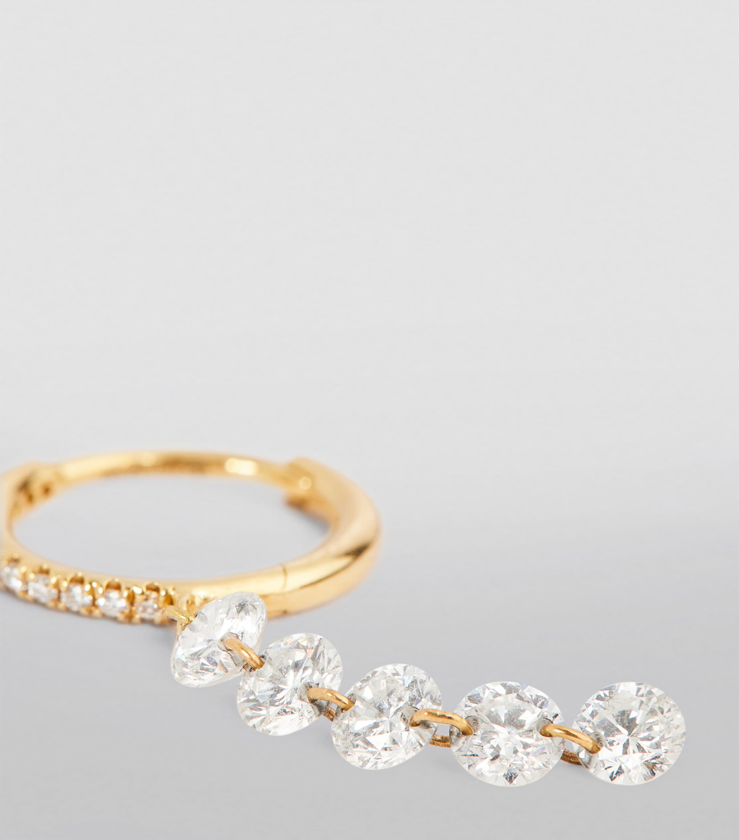 Yellow Gold Diamond Piercings Single Earring YELLOW GOLD Image 6