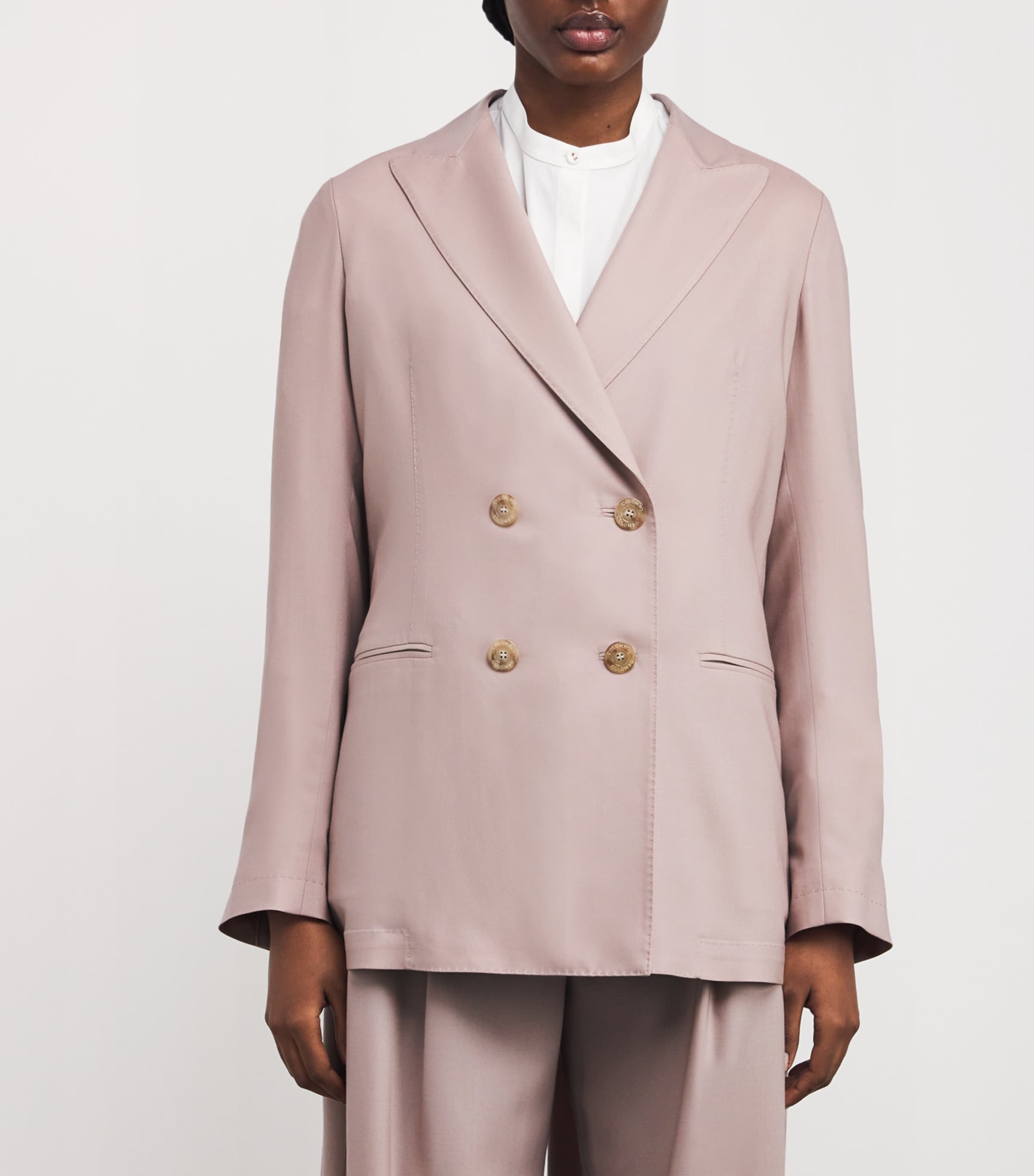Colombo Womens Worsted Cashmere Blazer Image 4