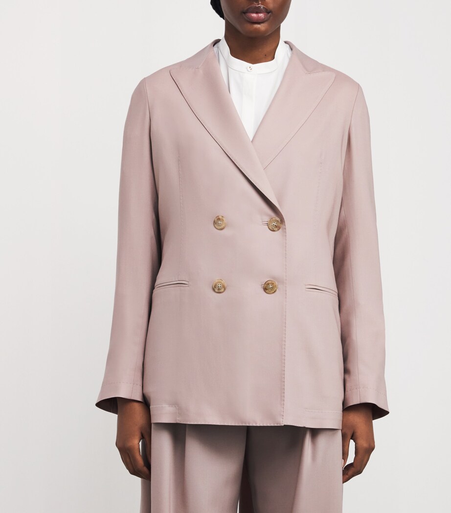 Colombo Womens Worsted Cashmere Blazer Image 4