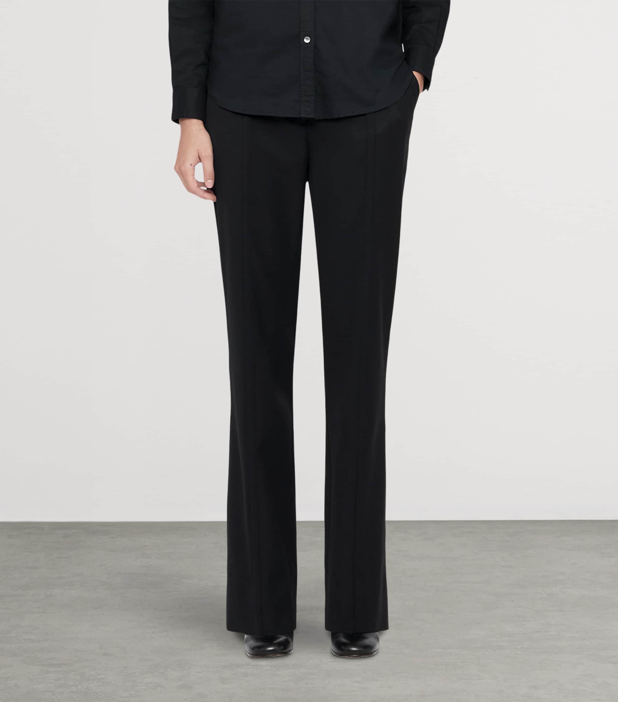 AllSaints Womens Roxanne Trousers Black Image 3