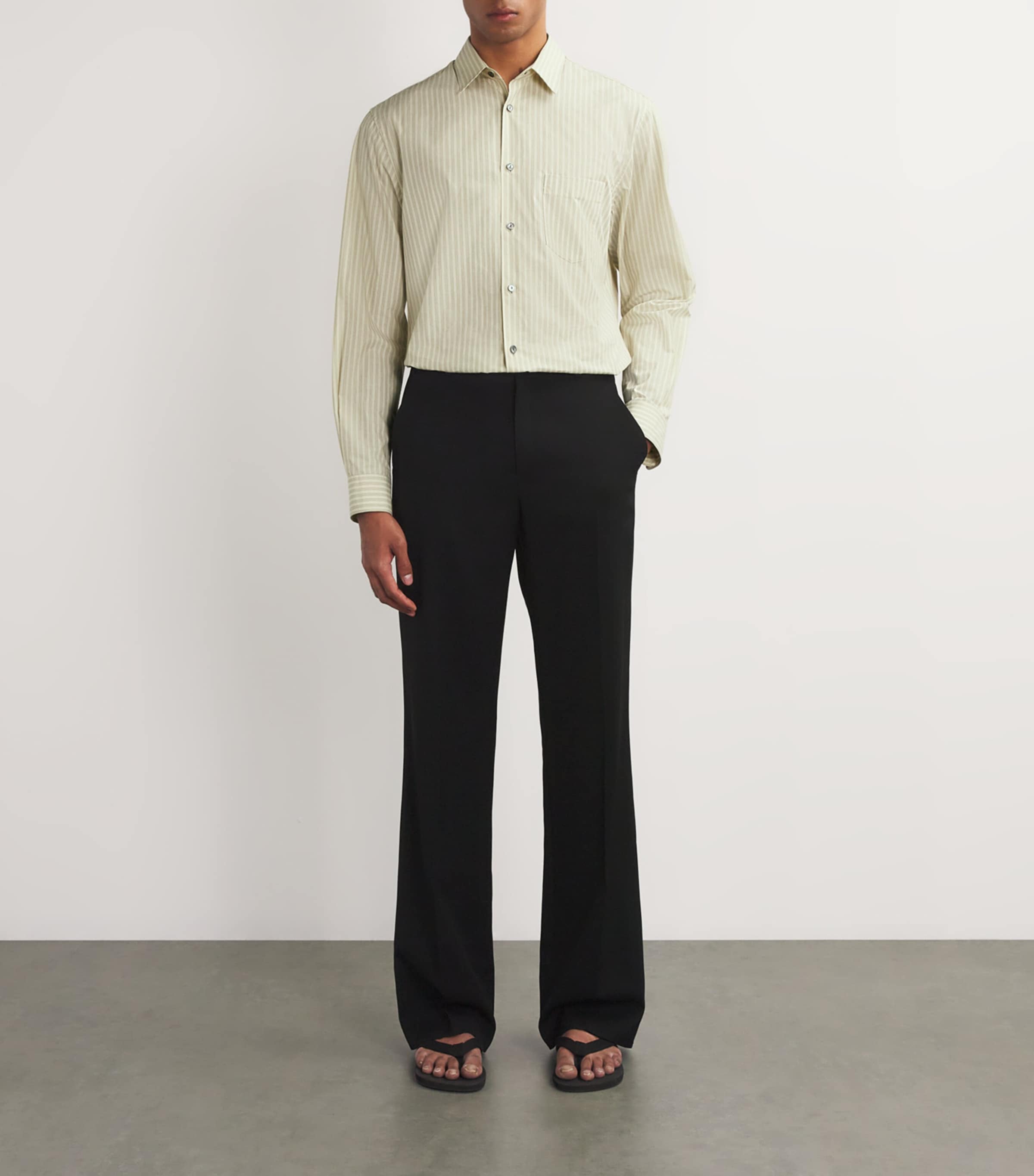 The Row Multi Ashford Organic Cotton Striped Shirt | Harrods US