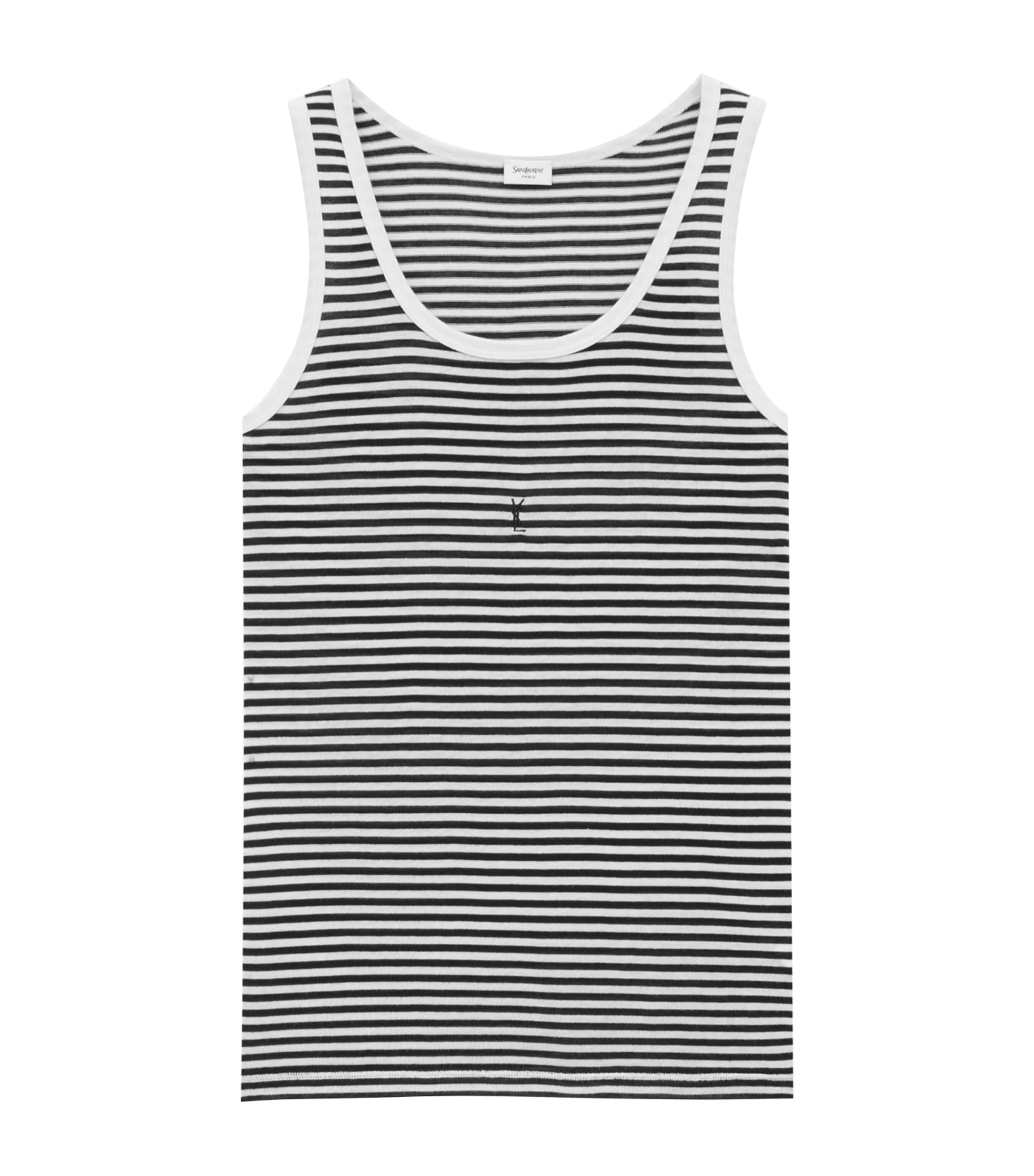 Saint Laurent Women's Cassandre Tank Top In Black