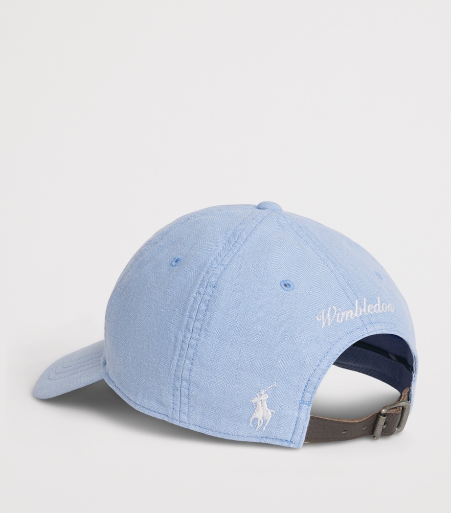 Polo Ralph Lauren x Wimbledon Linen Logo Cap Light Blue X Image 3