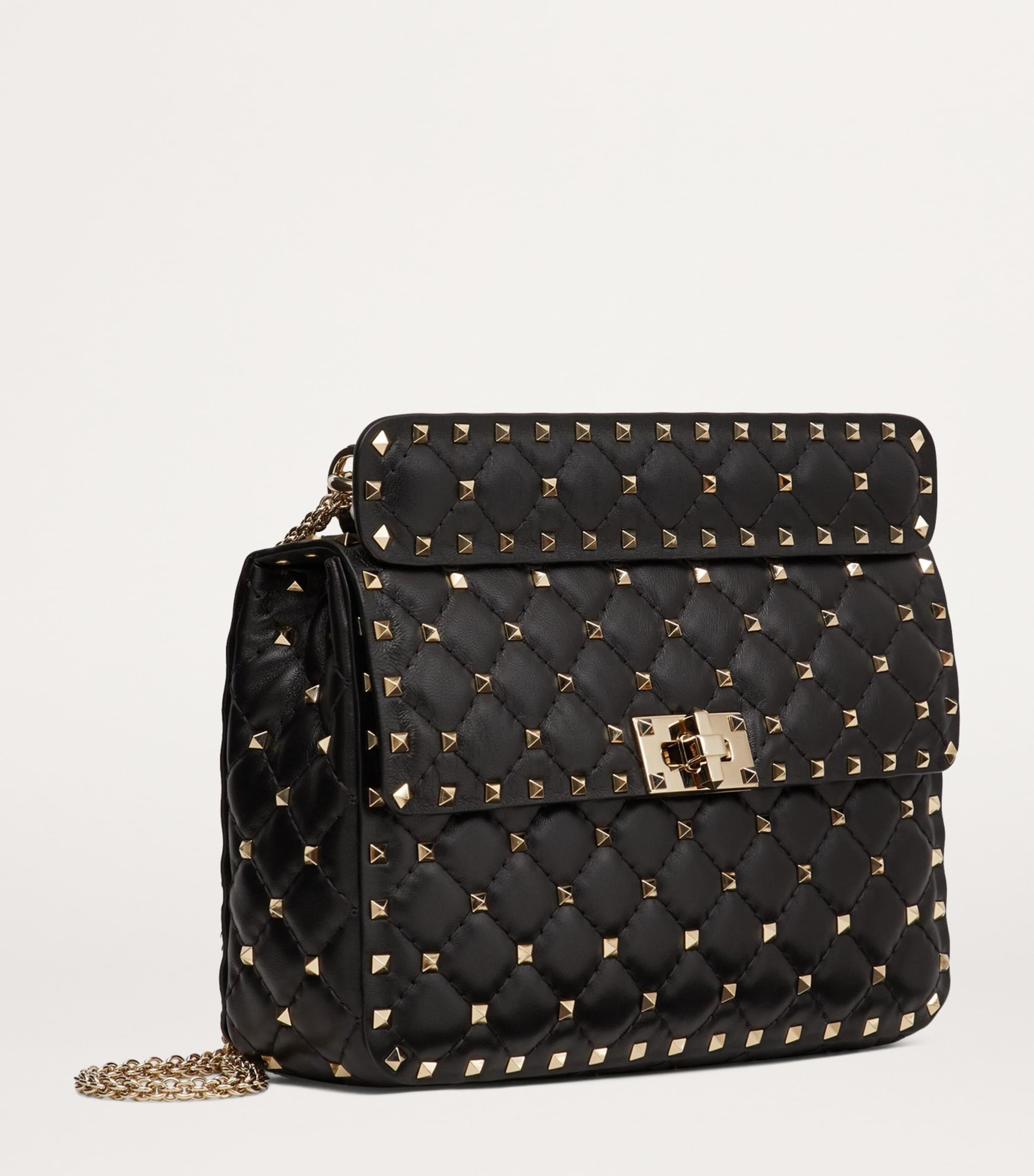 Medium Rockstud Spike Top-Handle Bag 0NO Image 2