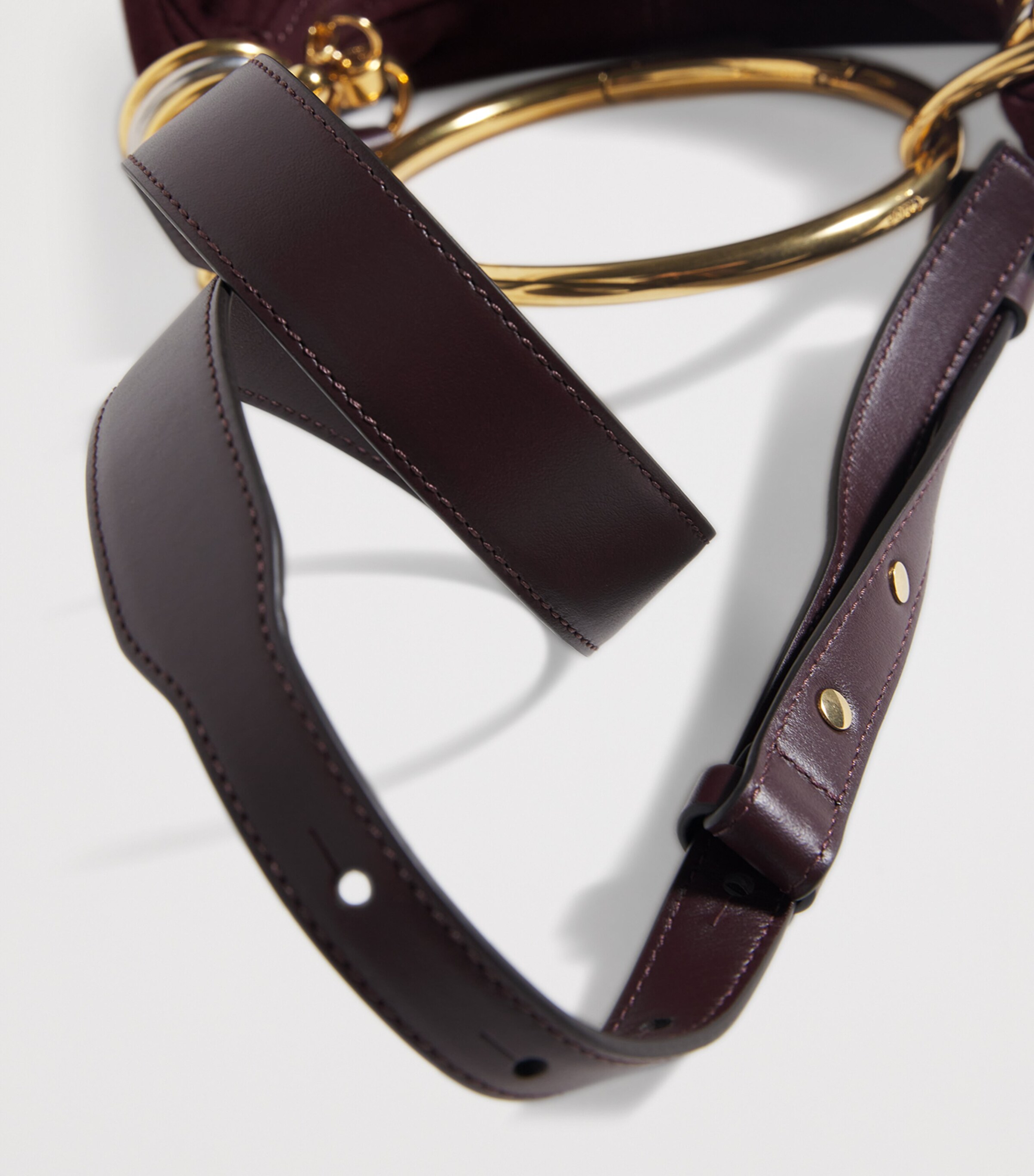 Mini Suede Bracelet Top-Handle Bag DEEP VIOLINE Image 6