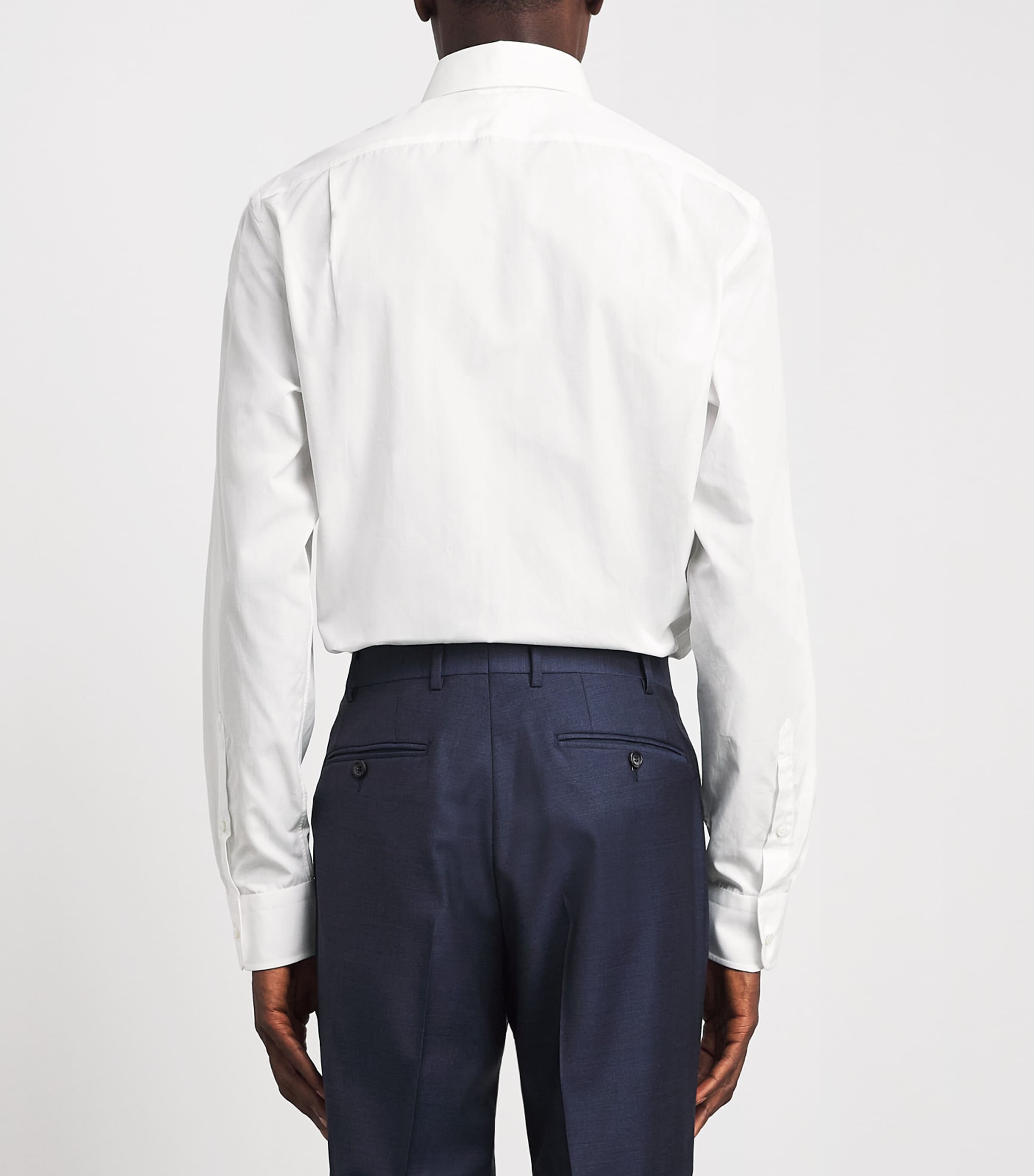 Ralph Lauren Purple Label Mens Cotton Poplin Shirt White Image 5