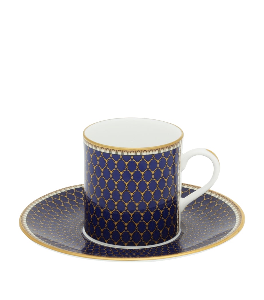 Halcyon Days Antler Trellis Coffee Cup and Saucer Image 1