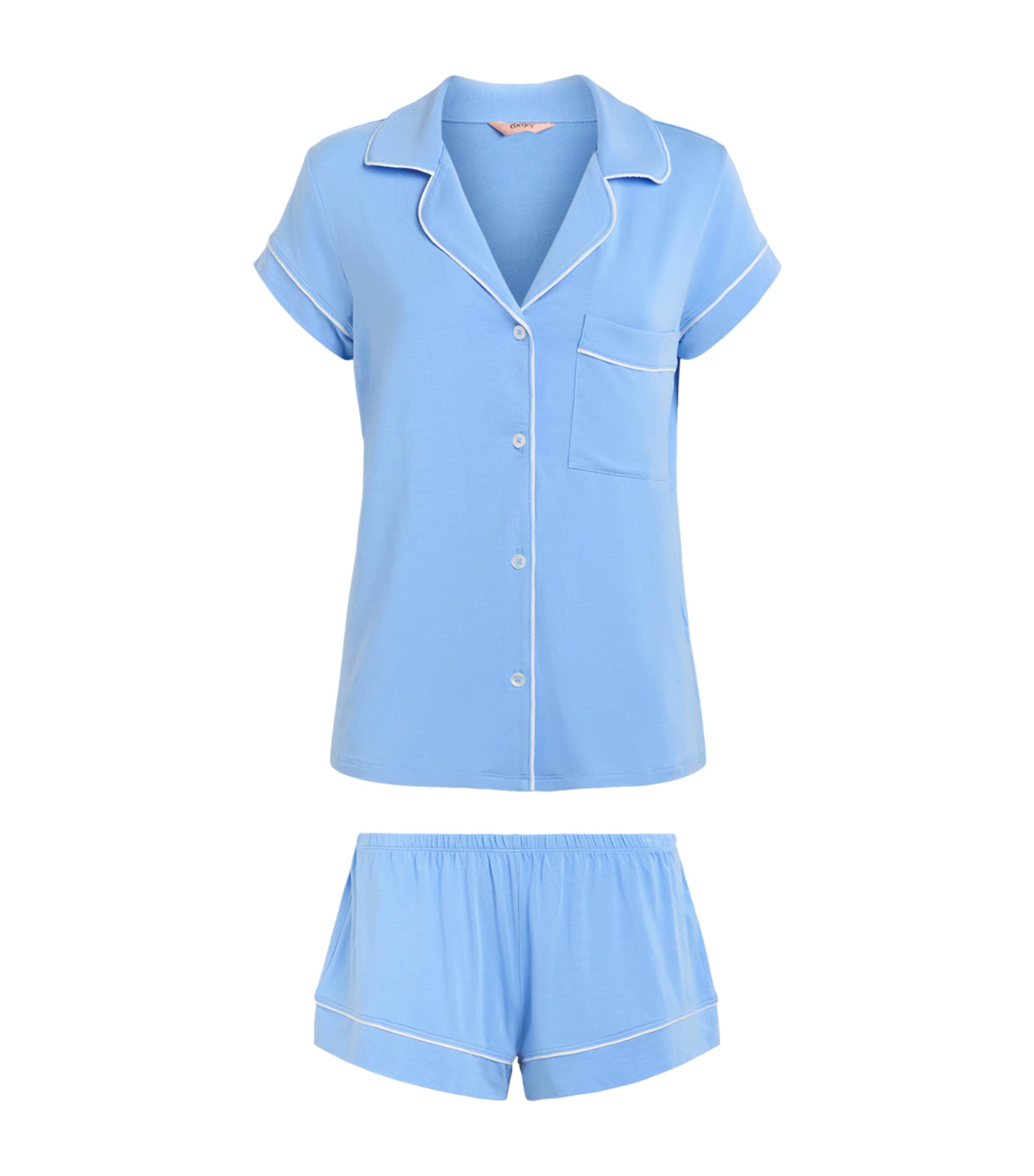 Eberjey Womens Gisele Short Pyjama Set Sbwh Summer Blu Image 1