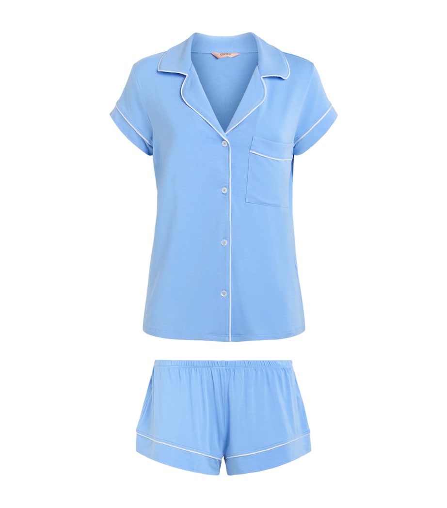 Eberjey Womens Gisele Short Pyjama Set Sbwh Summer Blu Image 1