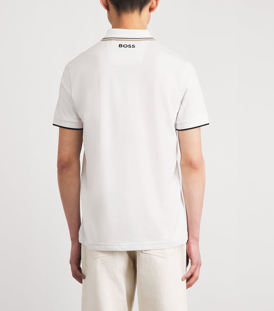 BOSS Mens Paddy Polo Shirt Natural Image 5