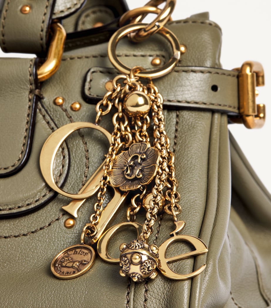 Chloé Symbols Logo Keyring Golden Brown Image 2