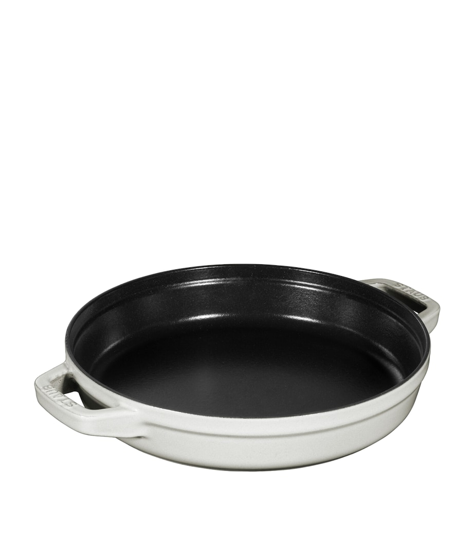 Staub 2-Piece Round Stackable Cocotte Set White Truffle Image 2