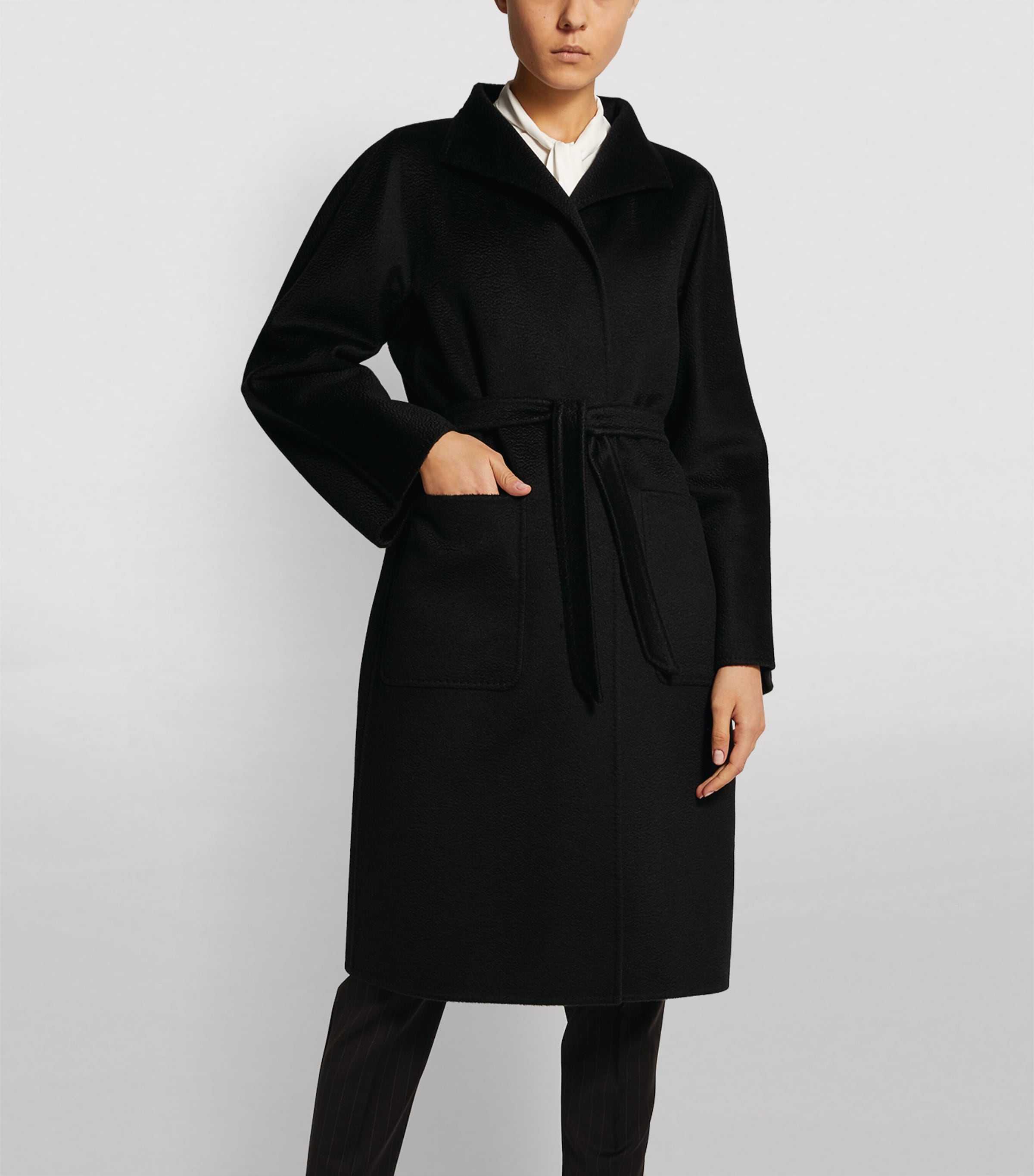 Cashmere Lilia Coat BLACK Image 3