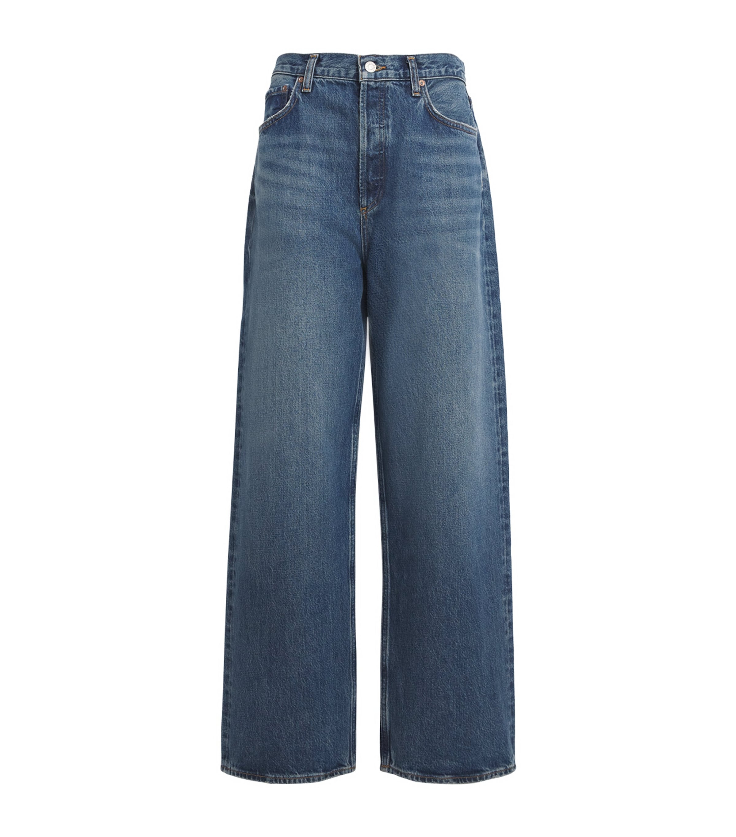 Agolde The Low-slung Baggy Jeans In Blue