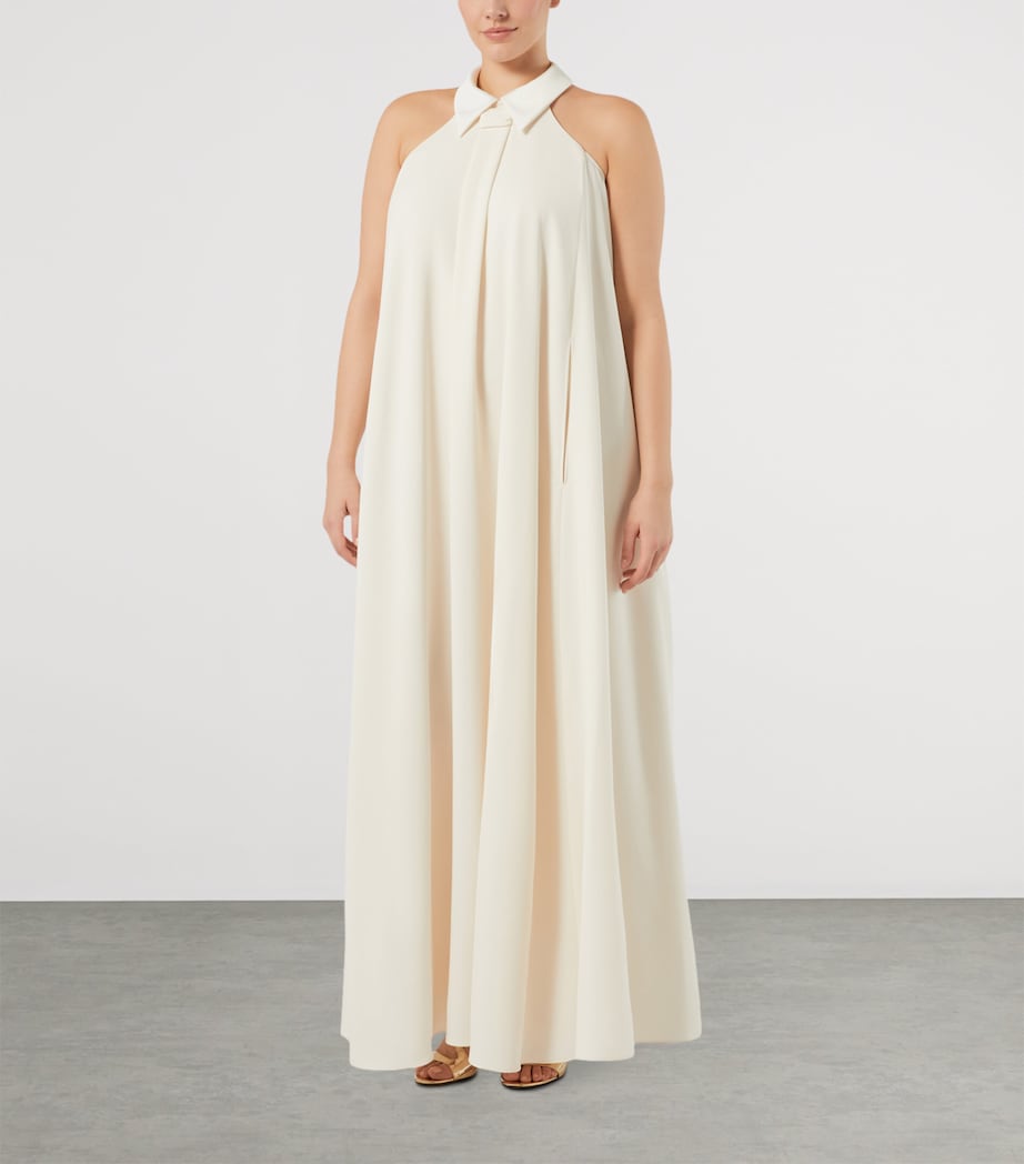 Marina Rinaldi Womens Cold Shoulder Maxi Dress Ivory Image 3