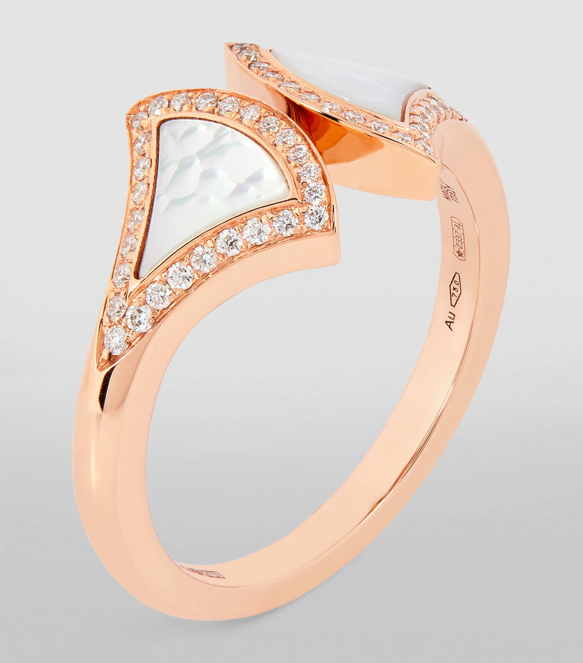 Rose Gold, Diamond and Mother-of-Pearl Divas' Dream Ring PINK GOLD Image 2