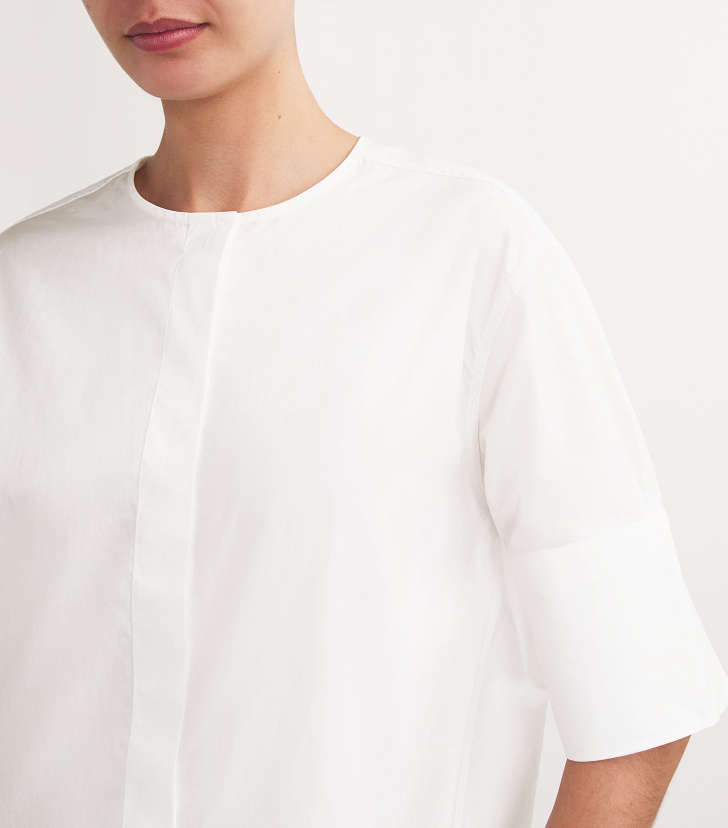 FRAME Womens Cotton Sunday Shirt White Image 6