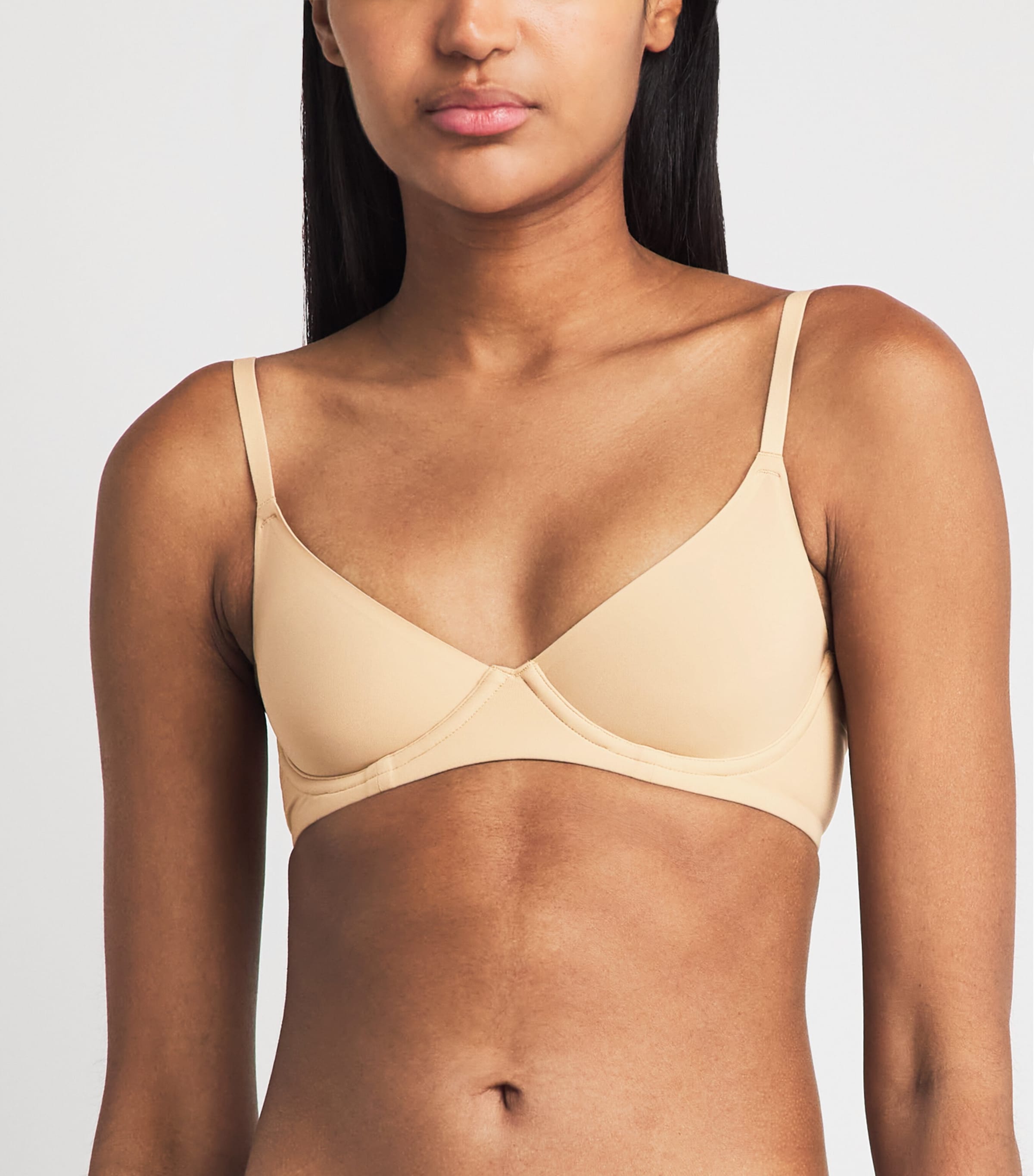 Skims Womens .SKIMS FITS EVERYBODY UNLINED DEMI BRA Clay Image 2