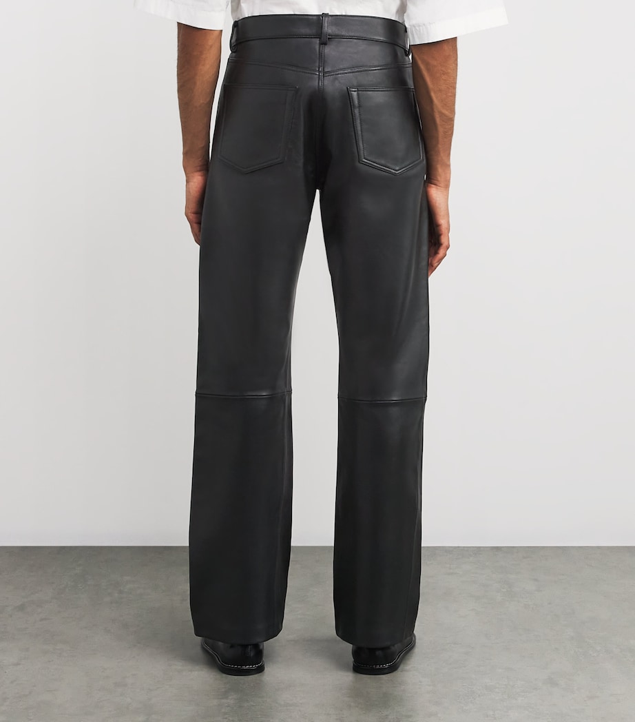 Lambskin Twist Trousers BLACK Image 4