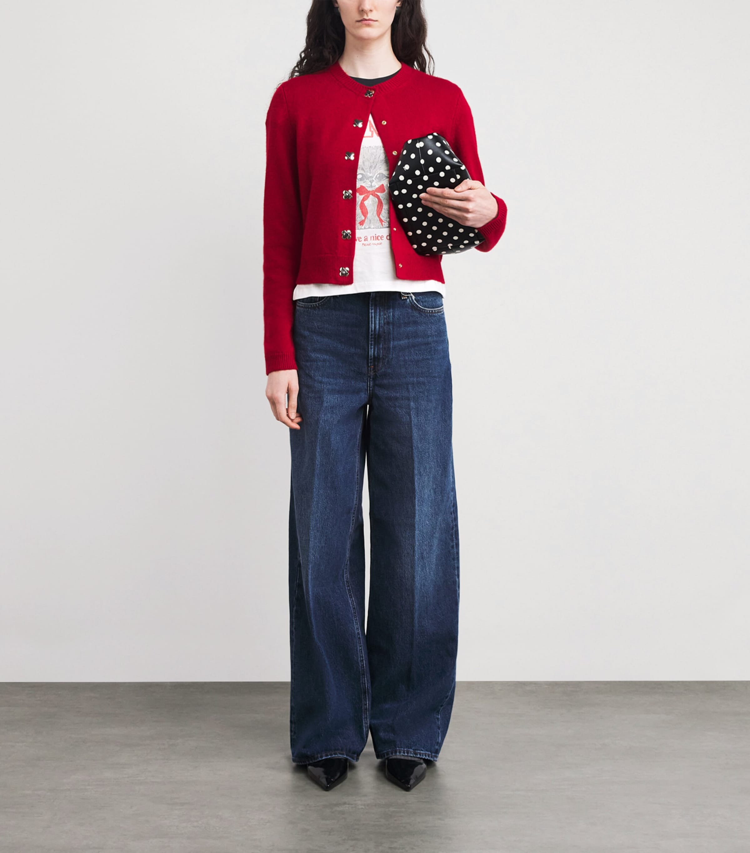 Organic Cotton Margot Kitty T-Shirt 151 BRIGHT WHITE Image 2