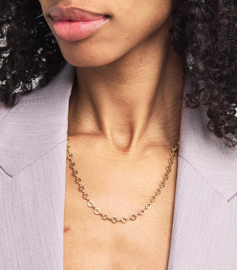 Medium Yellow Gold Circle-Link Chain Necklace YELLOW GOLD Image 2