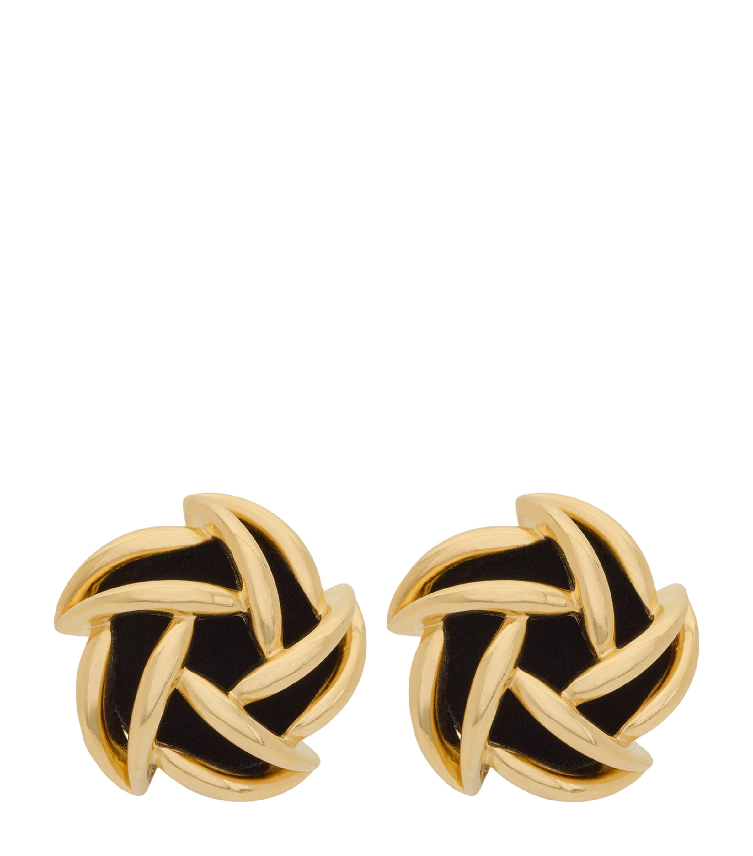 Saint Laurent Gold-tone Clip-on Earrings In Metallic