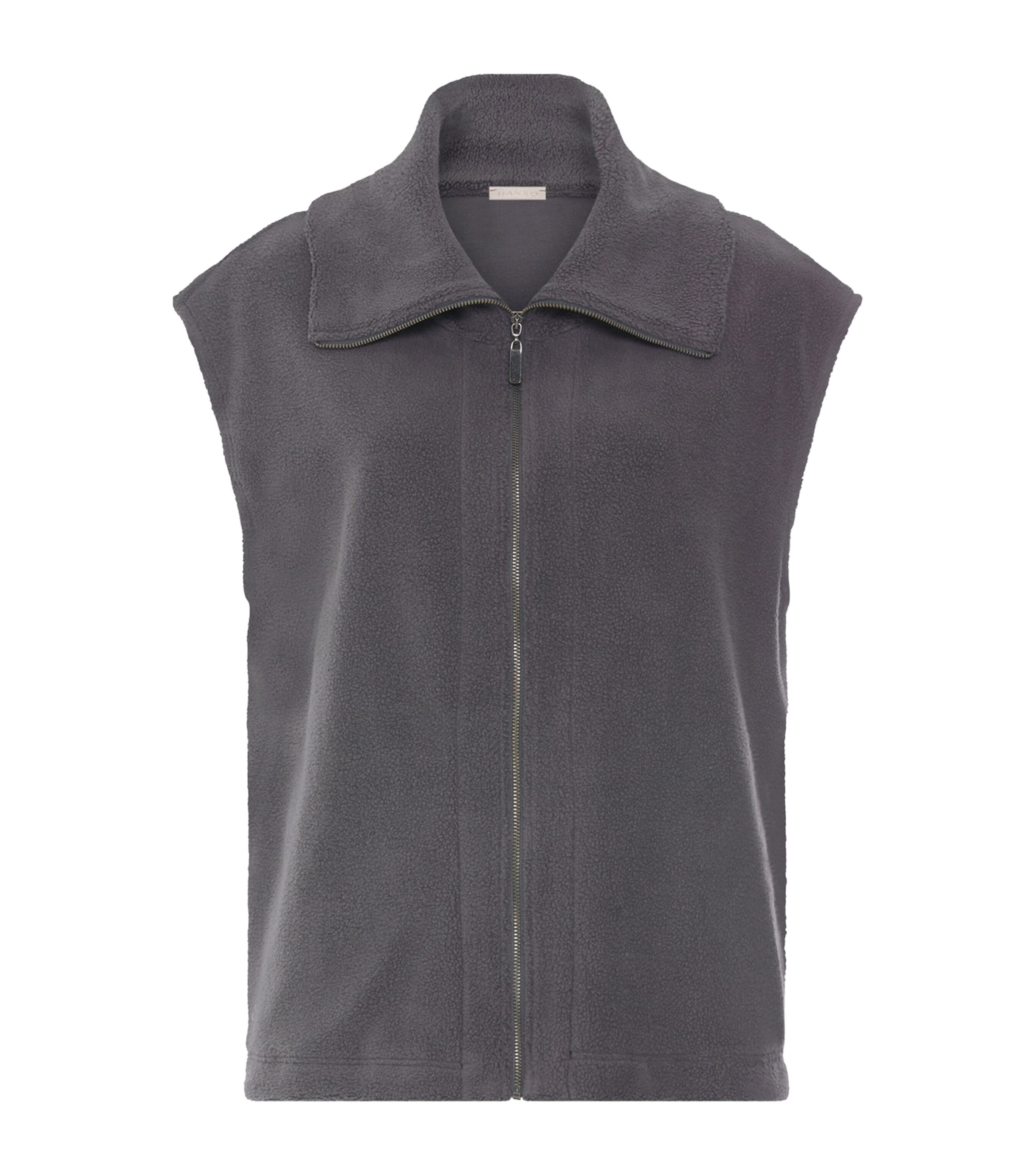 Hanro Womens Fleece Gilet Boulevard Image 1