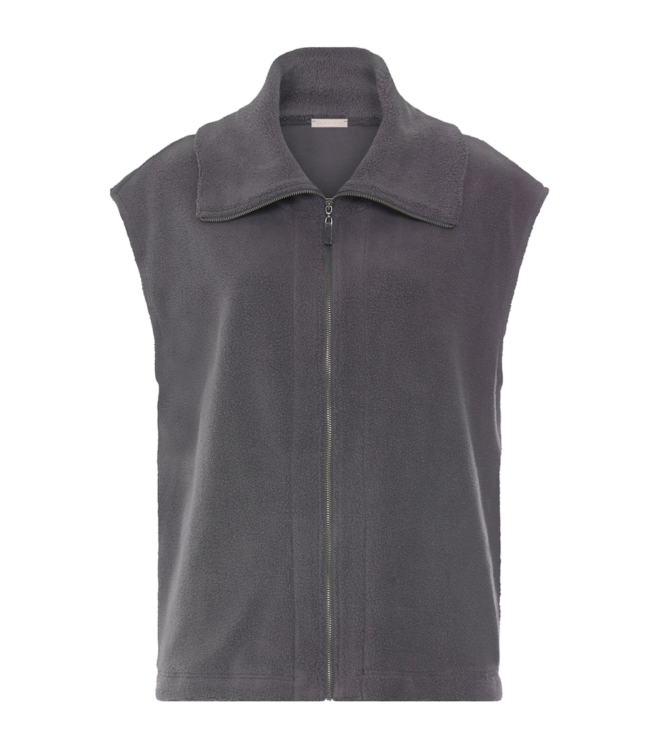 Hanro Womens Fleece Gilet Boulevard Image 1