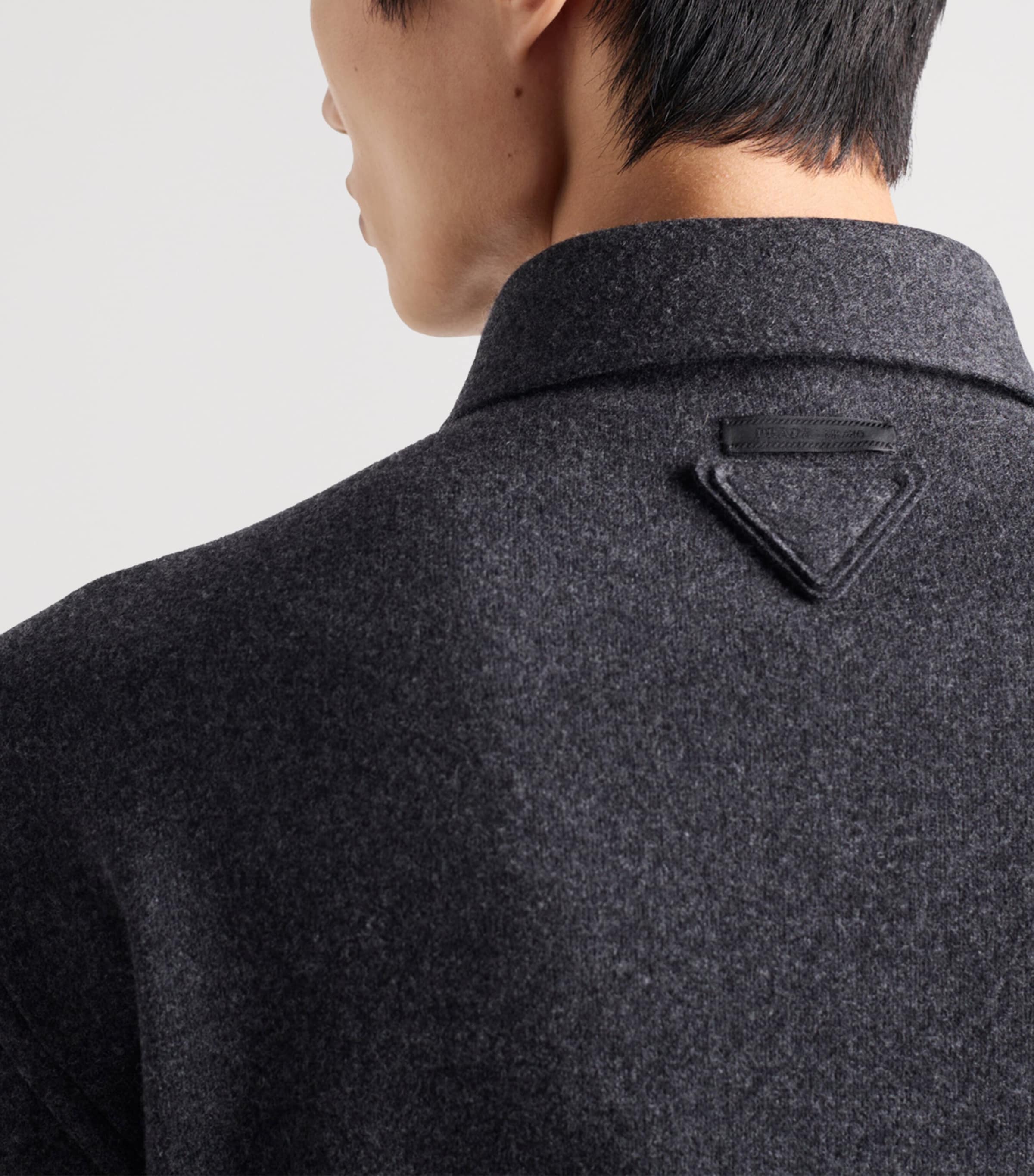 Wool-Cashmere Overshirt F0AGF Image 6