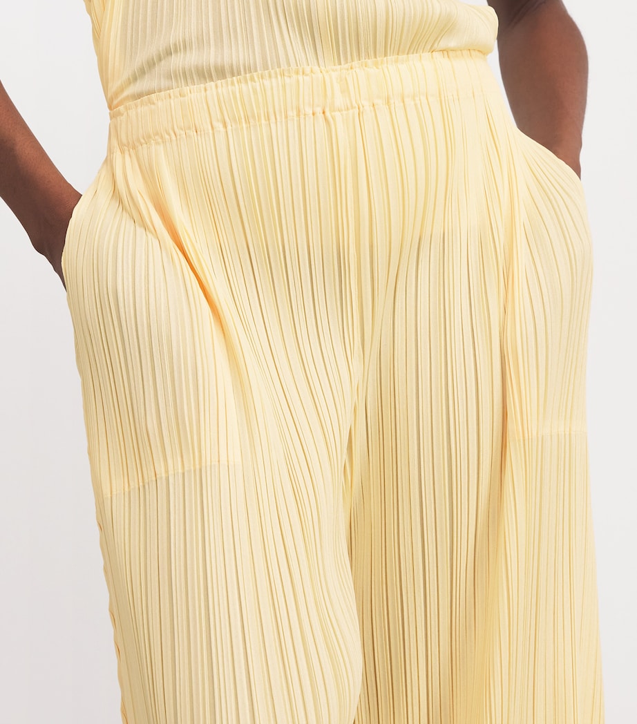 Mellow Pleats Trousers CREAM YELLOW Image 6