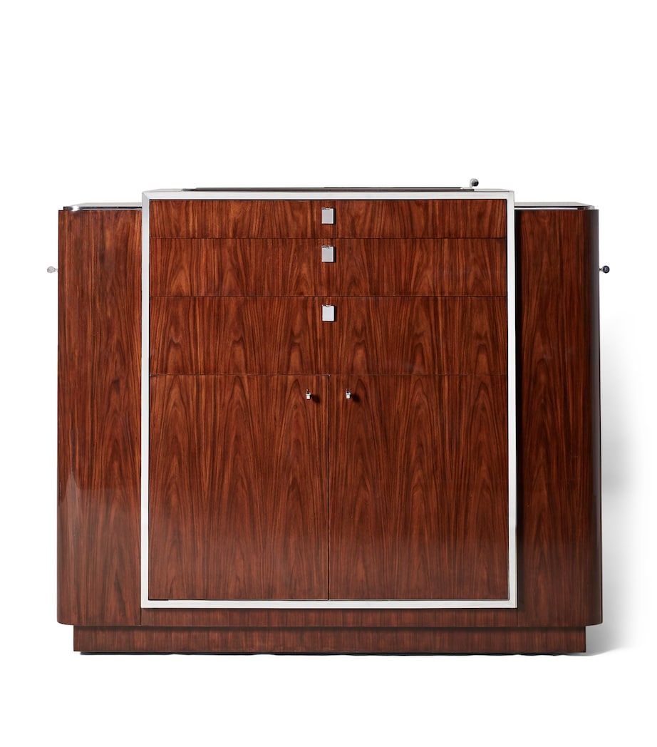 Rosewood and Stainless Steel Duke Bar PENTHOUSE ROSEWOOD Image 1