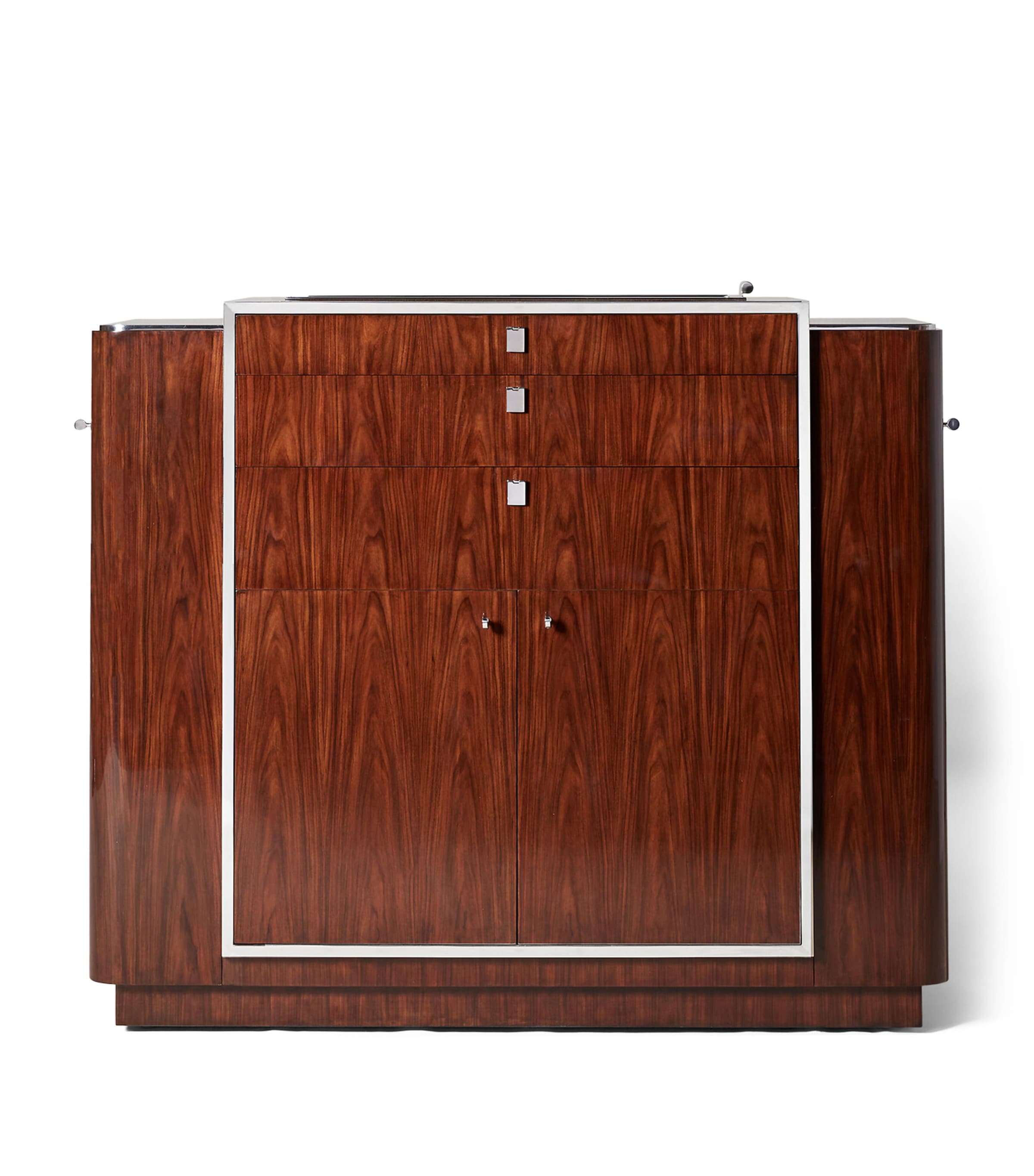 Ralph Lauren Home Rosewood and Stainless Steel Duke Bar Harrods US