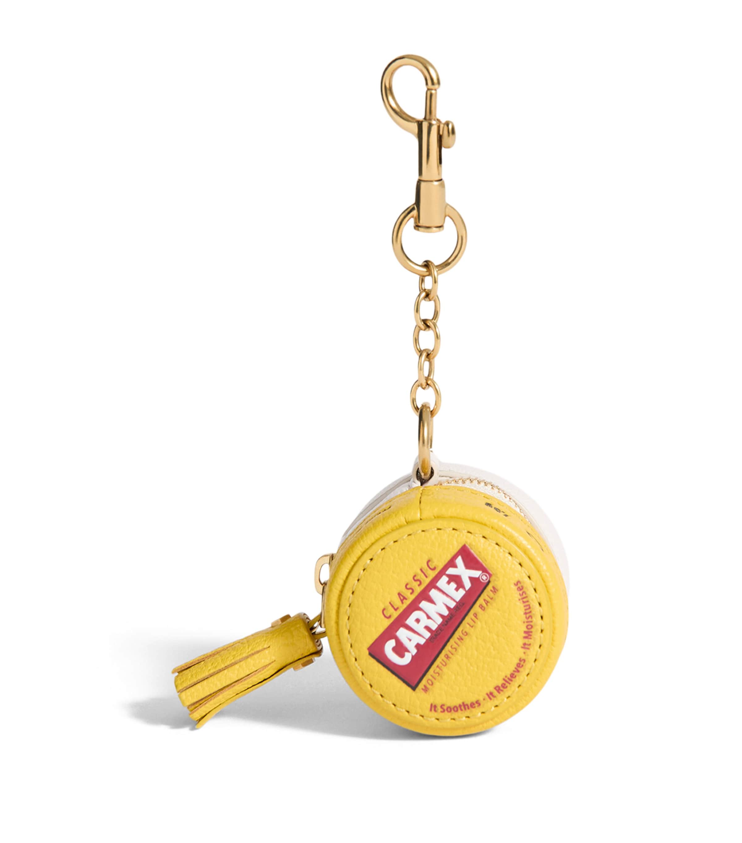 Leather Carmex Coin Purse Charm YELLOW Image 1